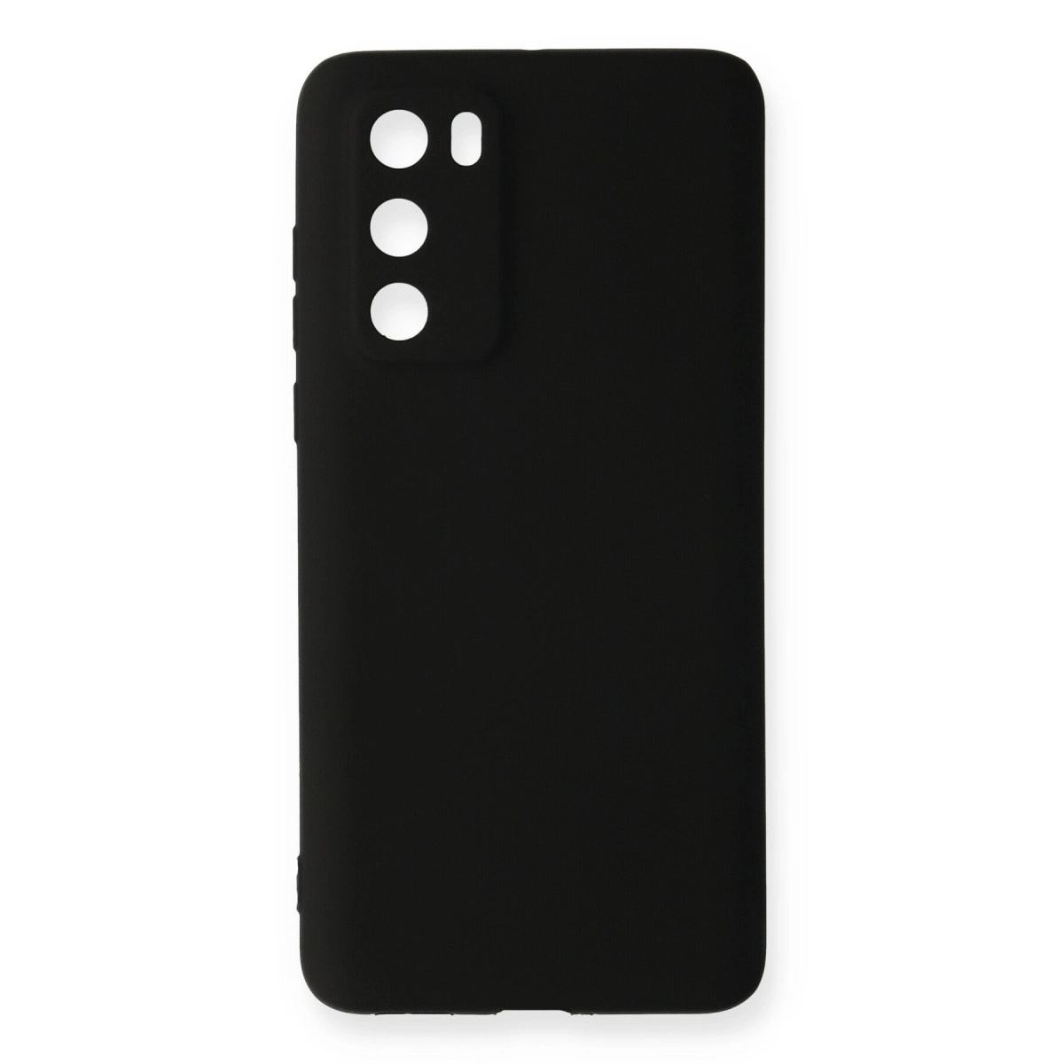 Huawei P40 Kılıf First Silikon - Siyah