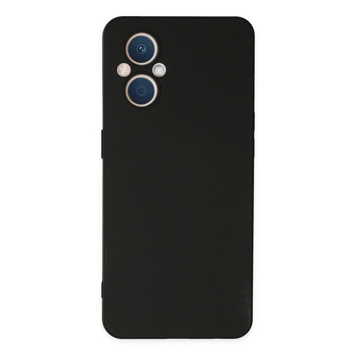 Oppo Reno 7 Lite Kılıf Nano İçi Kadife Silikon - Siyah