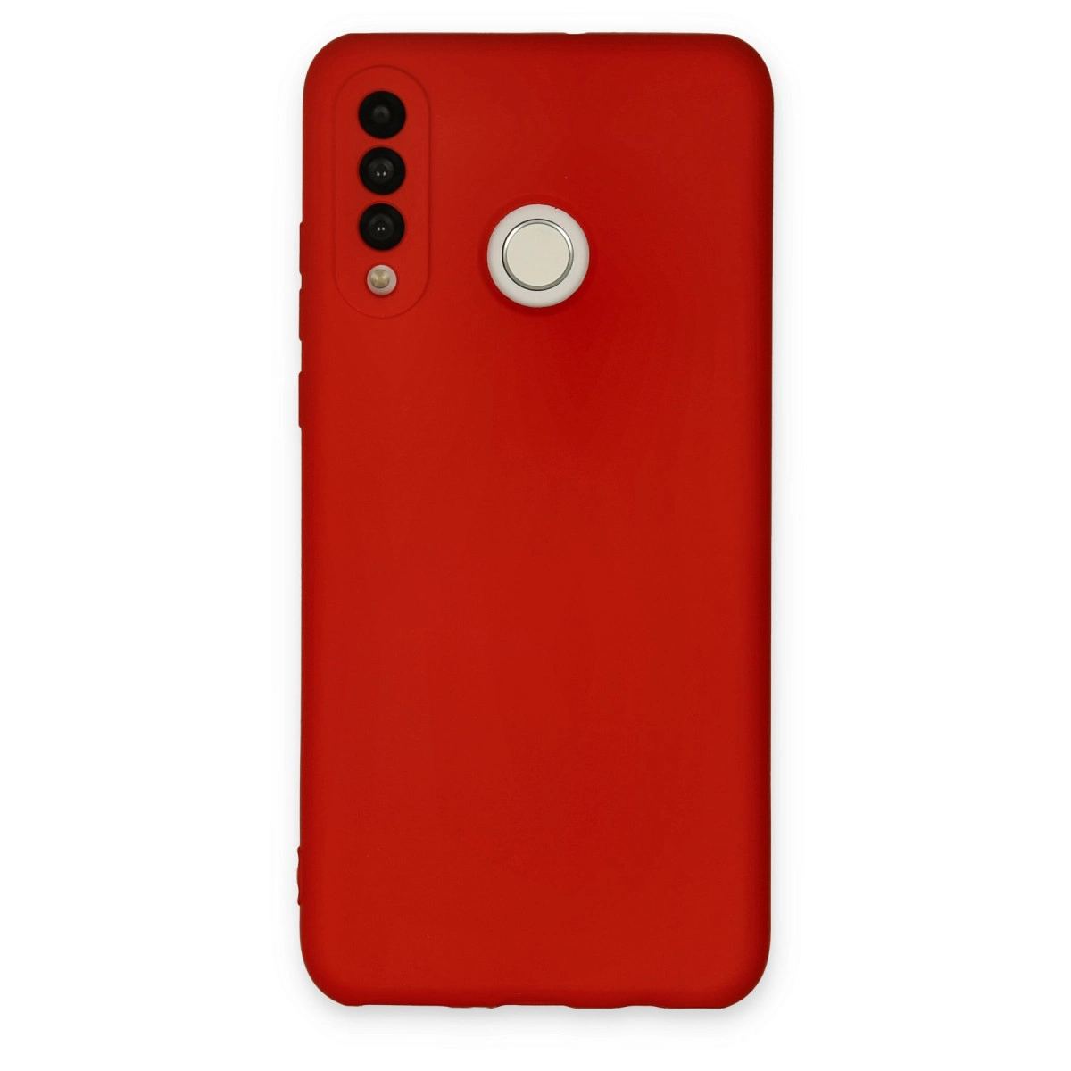 Huawei P30 Lite Kılıf Nano İçi Kadife Silikon - Kırmızı