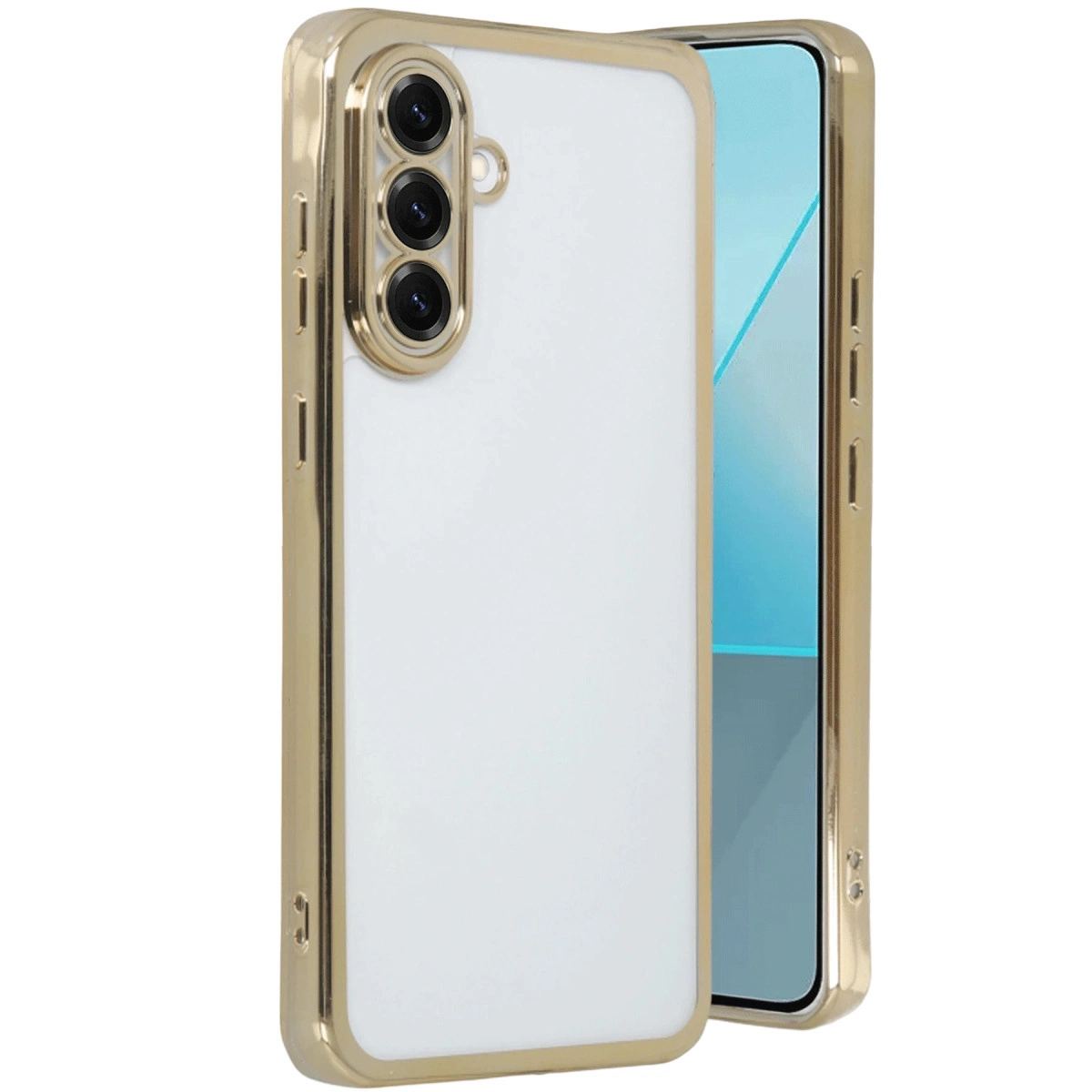 Samsung Galaxy A17 5g Razer Lensli Silikon - Gold