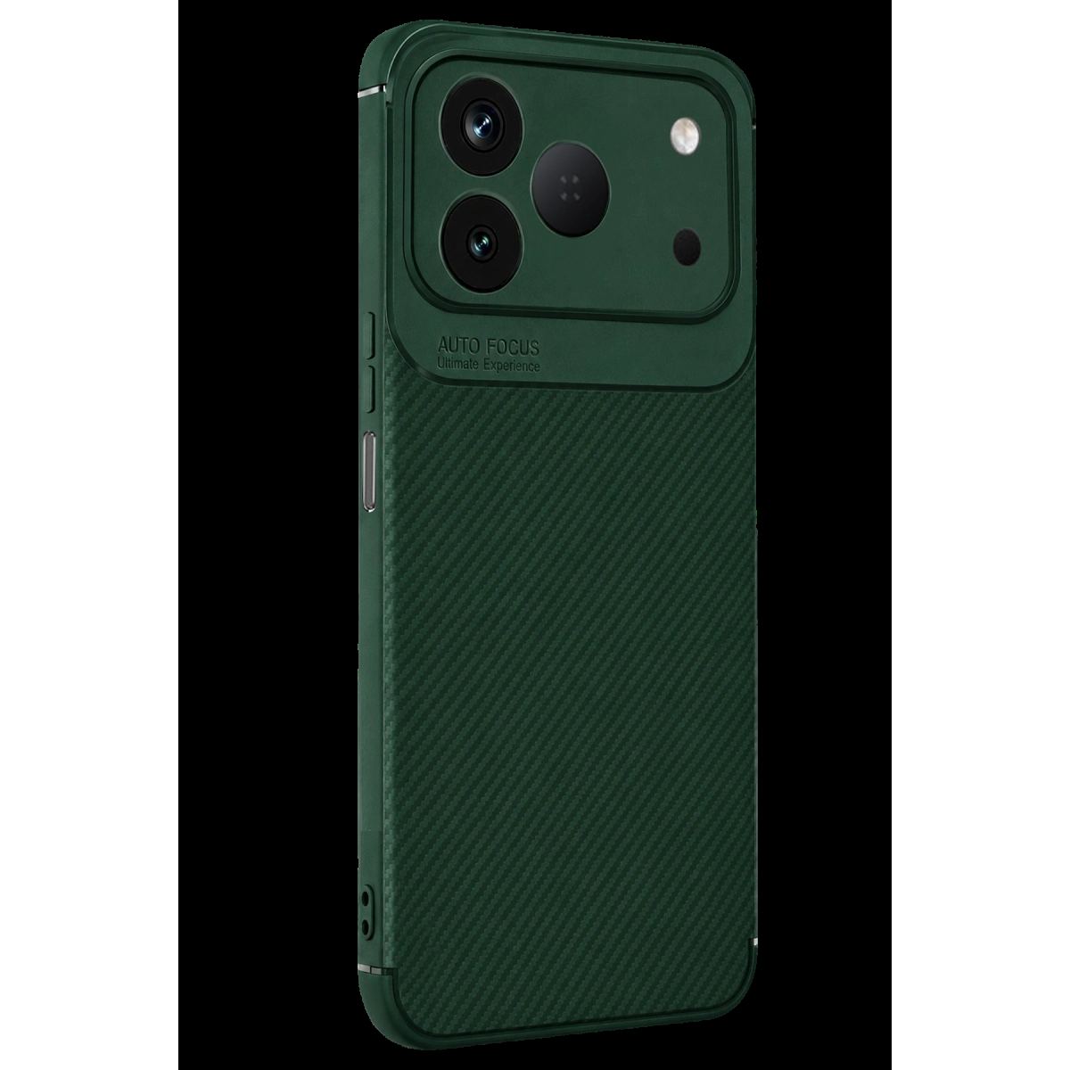 Newface Tecno Spark 50 4g Auto Focus Karbon Kapak - Yeşil