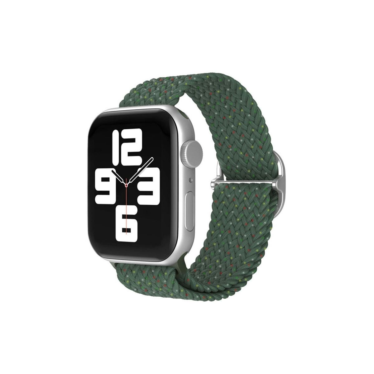 Apple Watch 38mm  Kordon - Benekli Koyu Yeşil