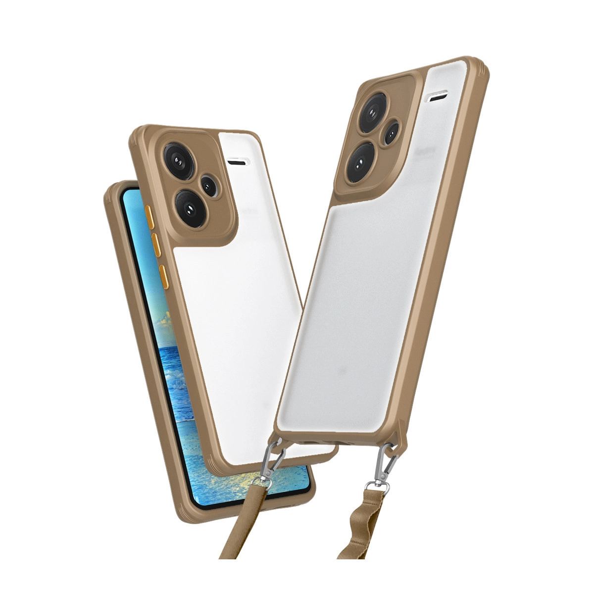 Xiaomi Redmi Note 13 Pro Plus Kılıf Penta Silikon Kılıf - Çöl Titanyum