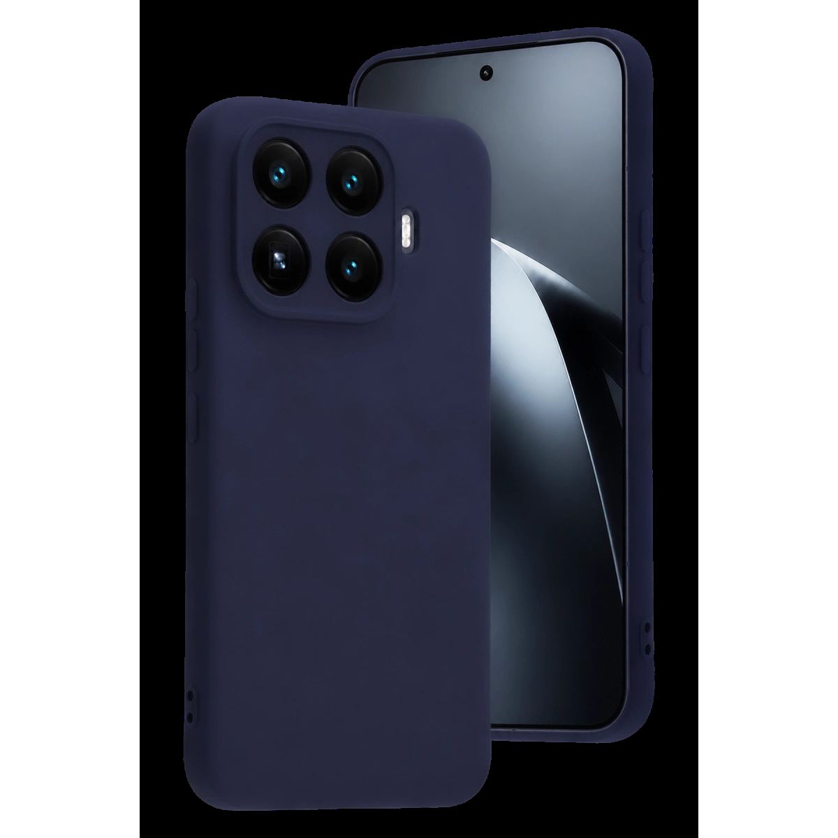 Xiaomi Mi 17t Nano İçi Kadife Silikon - Lacivert