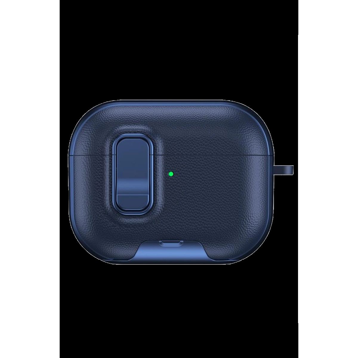 Apple Airpods Pro 3 (3.nesil) Rova Deri  Kılıf - Lacivert