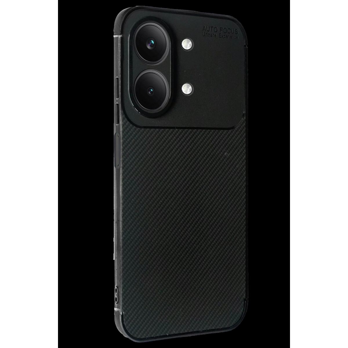 Vivo Y05 Auto Focus Karbon Kapak - Siyah