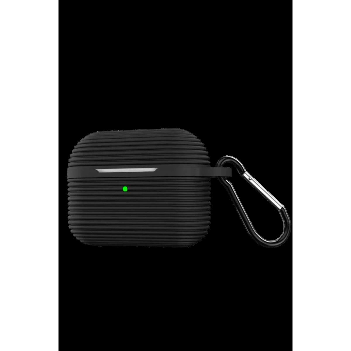 Apple Airpods 4 (4.nesil)/airpods 5 (5.nesil) Raven Silikon Kılıf - Siyah