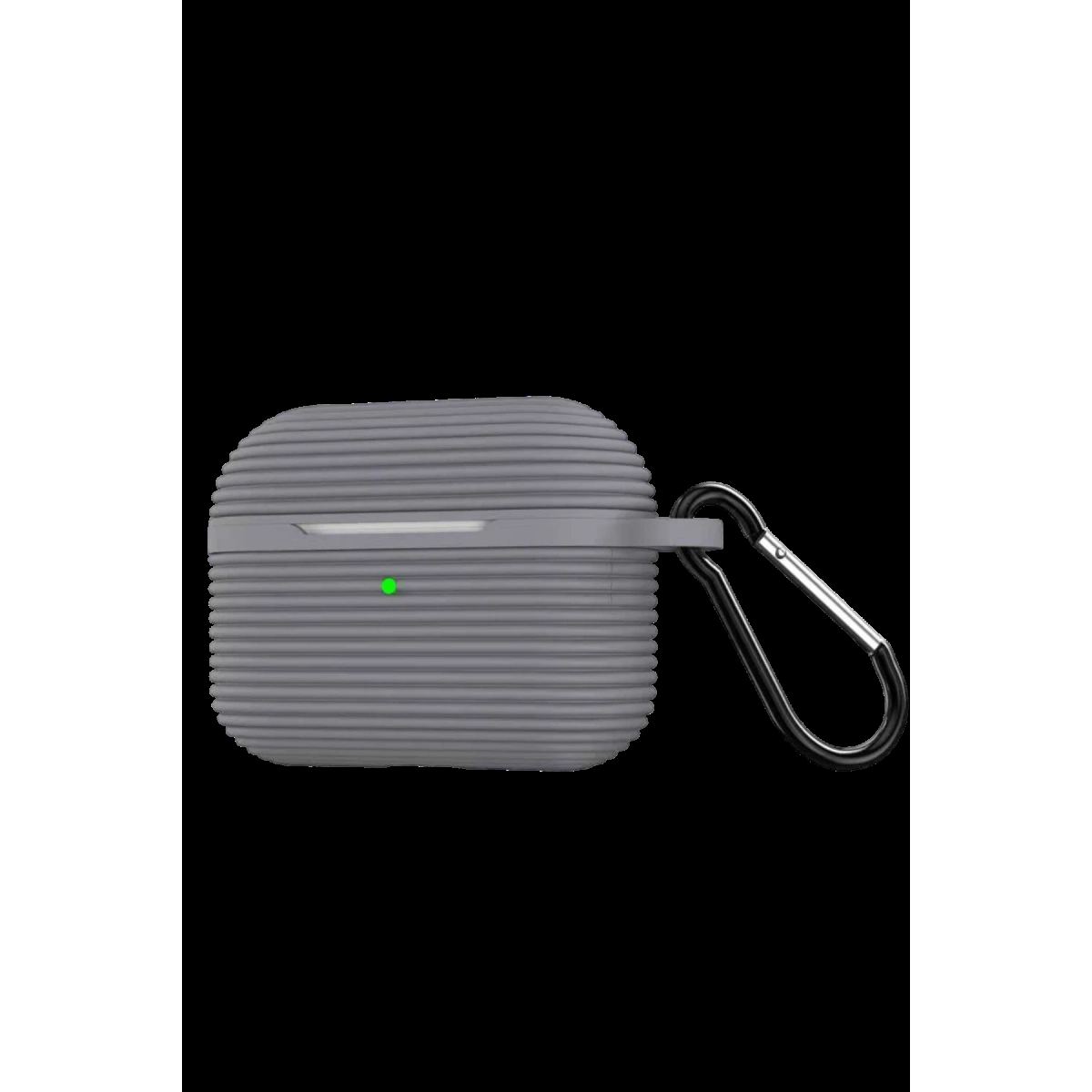 Apple Airpods 4 (4.nesil)/airpods 5 (5.nesil) Raven Silikon Kılıf - Gri