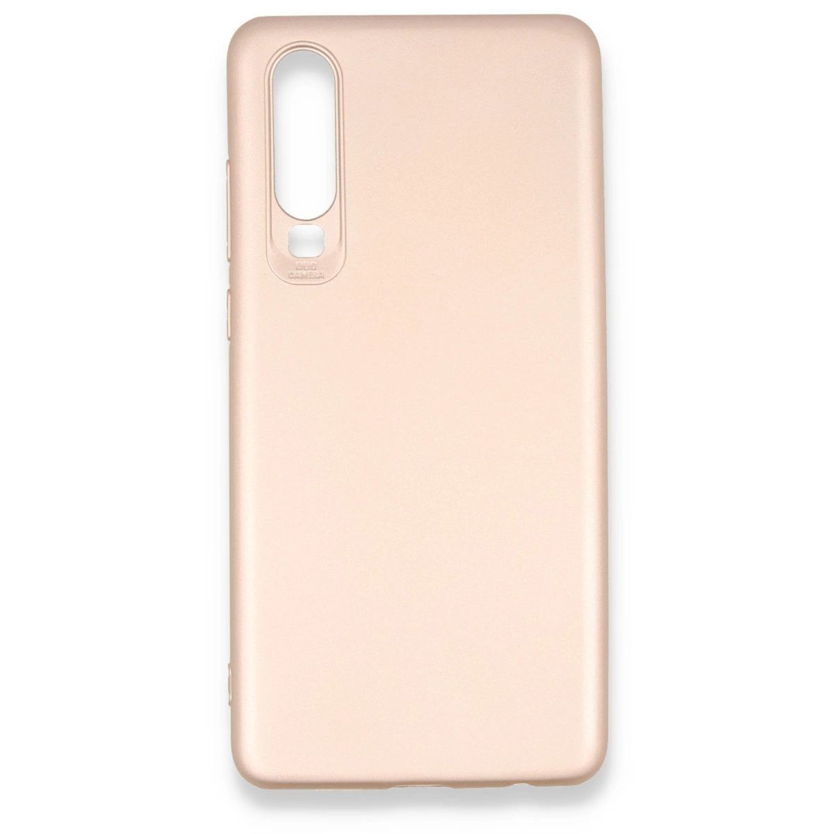 Huawei P30 Kılıf First Silikon - Rose Gold