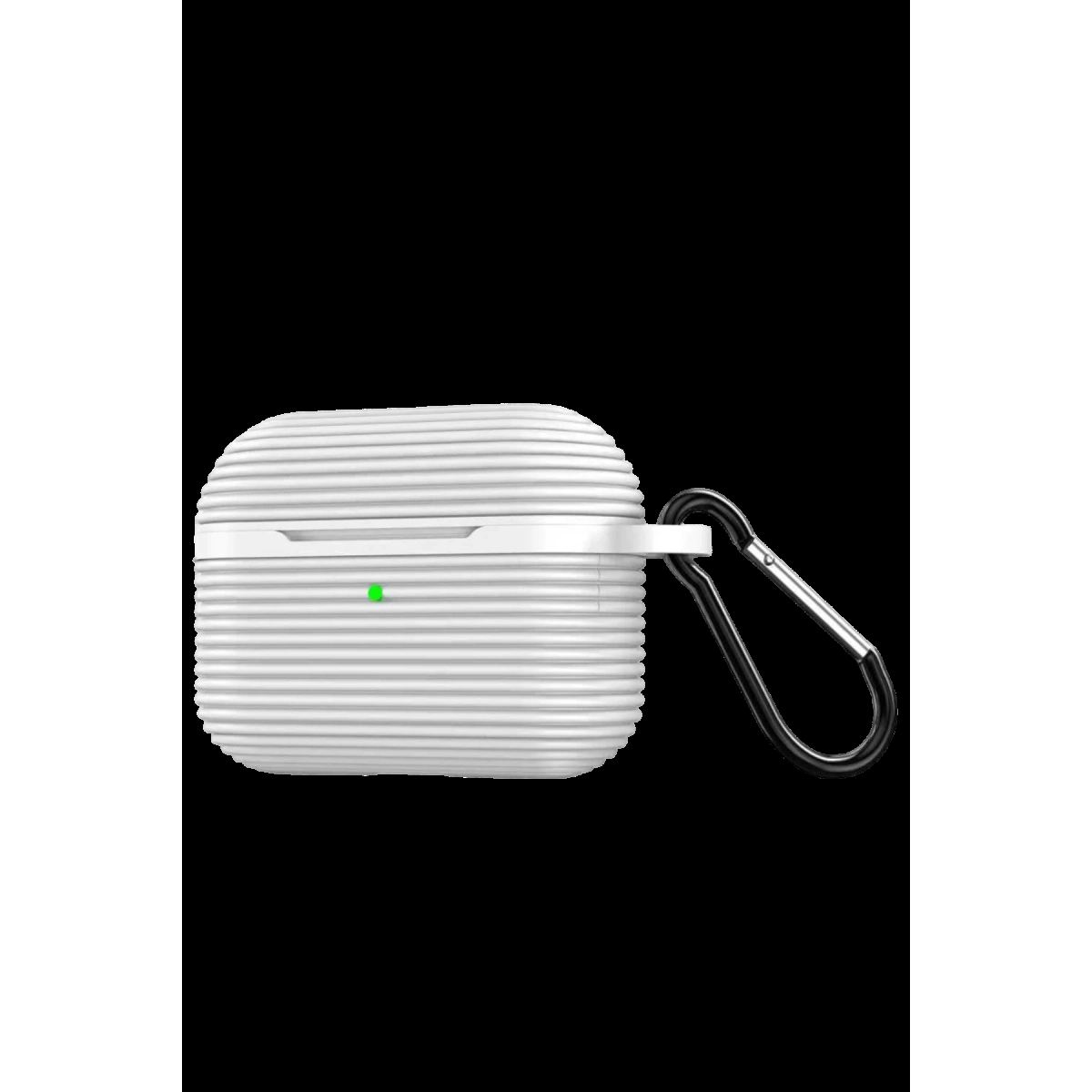 Apple Airpods 4 (4.nesil)/airpods 5 (5.nesil) Raven Silikon Kılıf - Beyaz