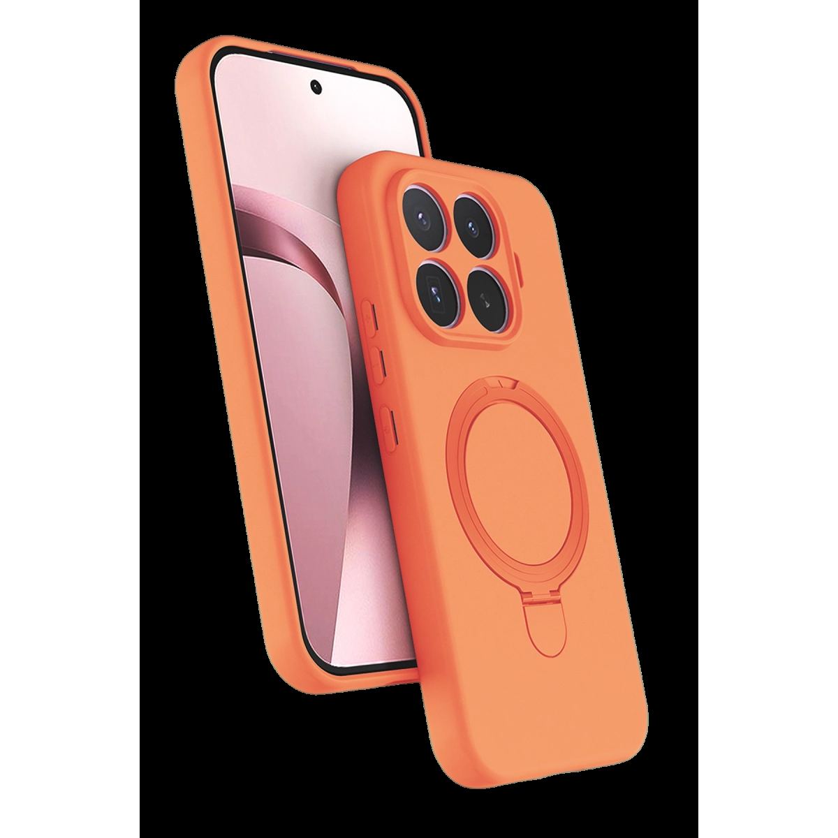 Newface Xiaomi Mi 17t Regal Magsafe Standlı Kapak - Turuncu