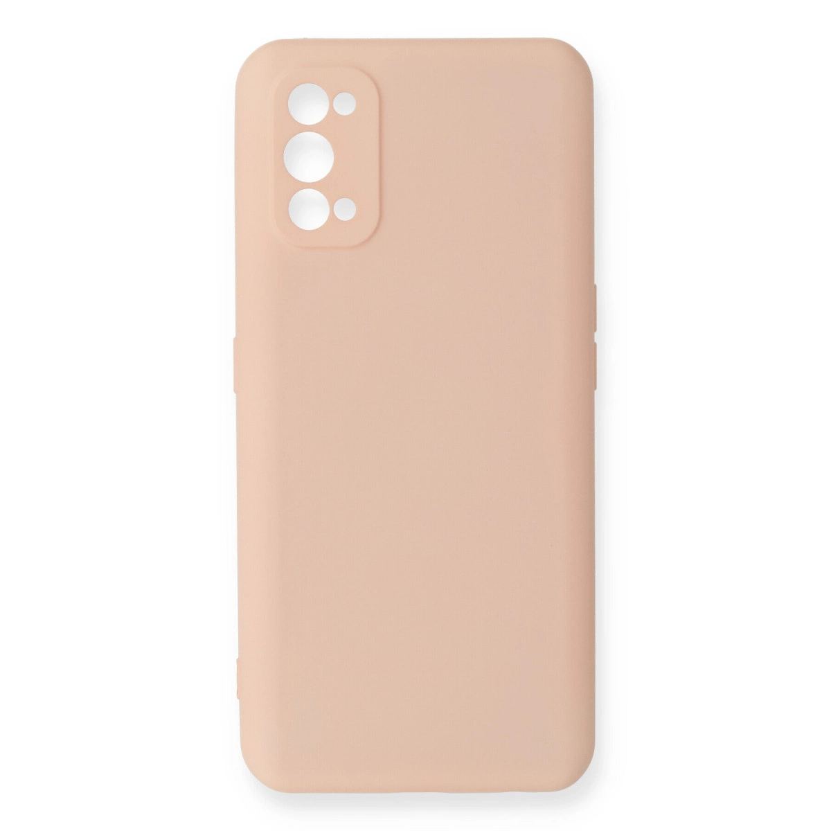 Realme 7 Pro Kılıf Nano İçi Kadife Silikon - Pudra