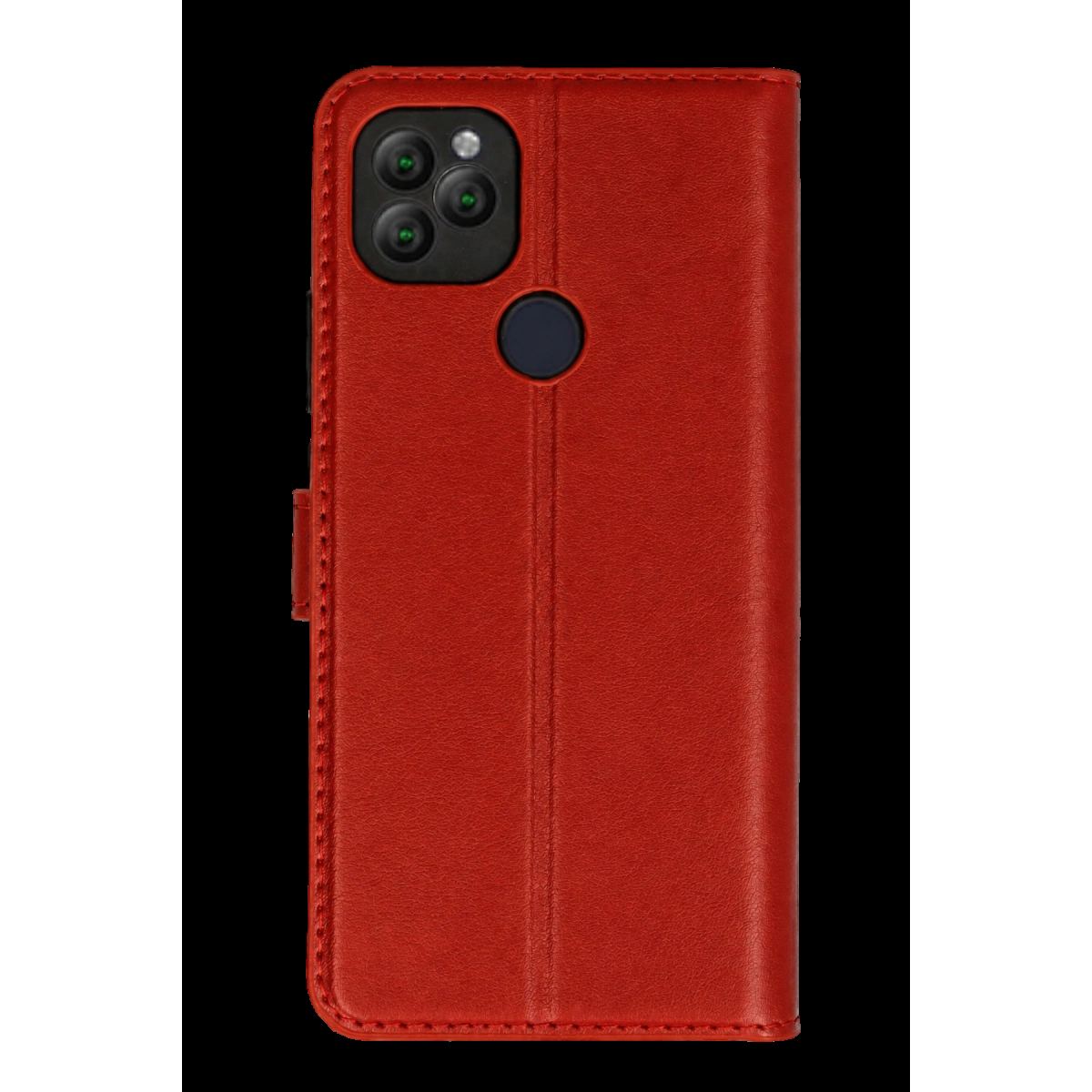 General Mobile Gm 22 Kılıf Trend S Plus Kapaklı Kılıf - Kırmızı