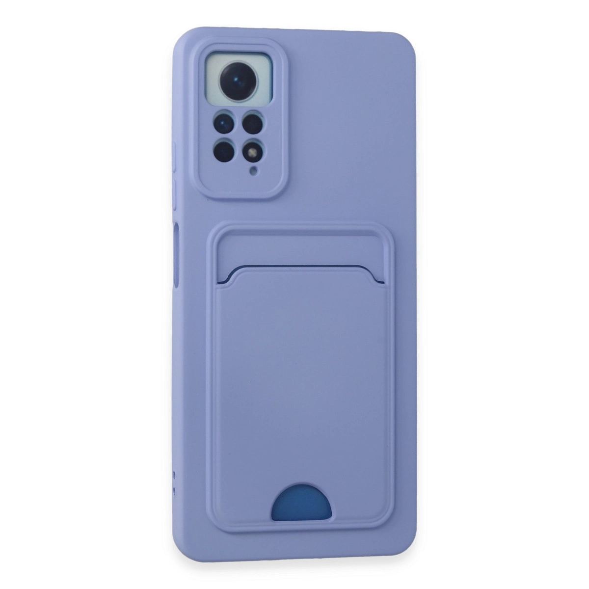 Xiaomi Redmi Note 11 Pro Kılıf Kelvin Kartvizitli Silikon - Lila