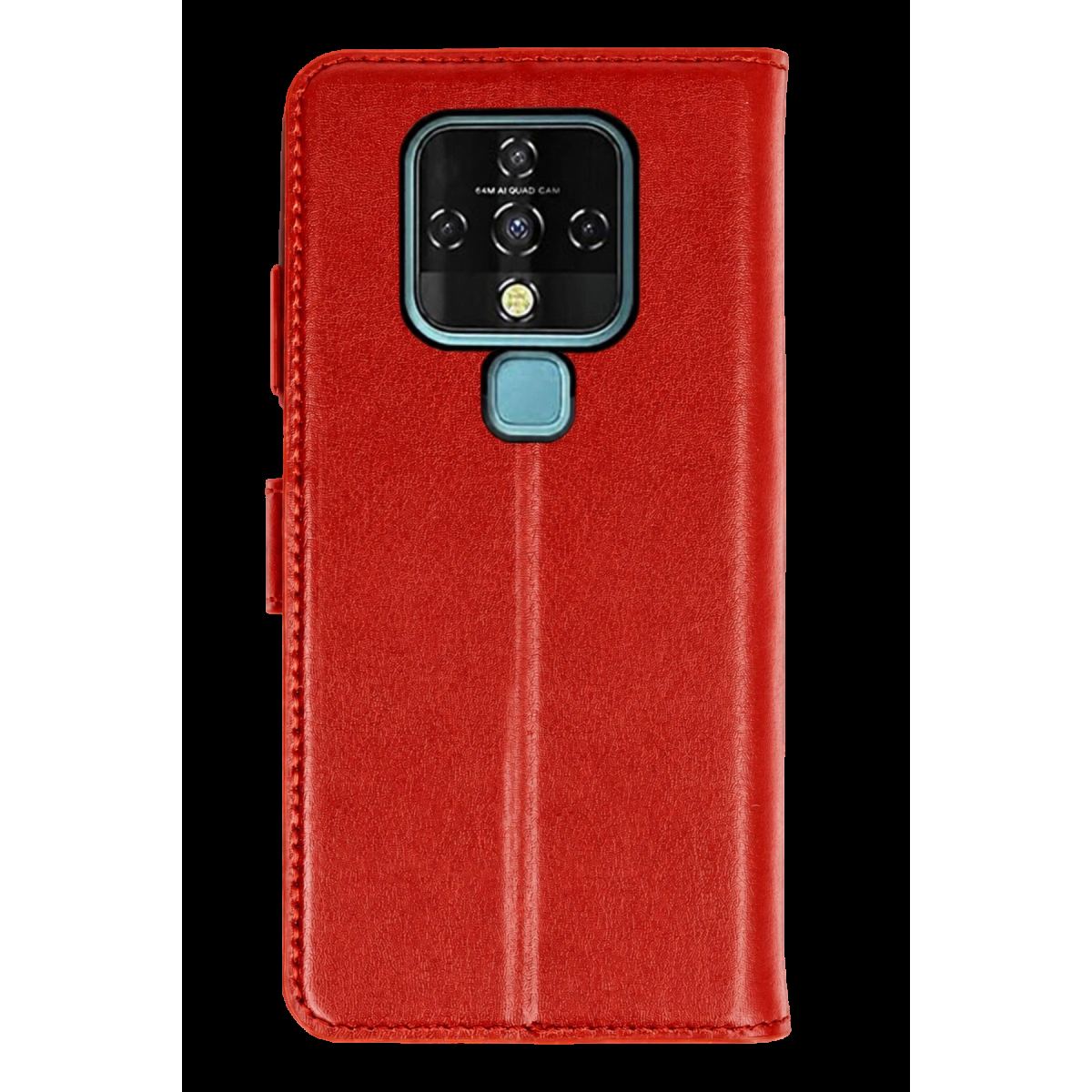 Tecno Camon 16 Trend S Plus Kapaklı Telefon Kılıf - Kırmızı