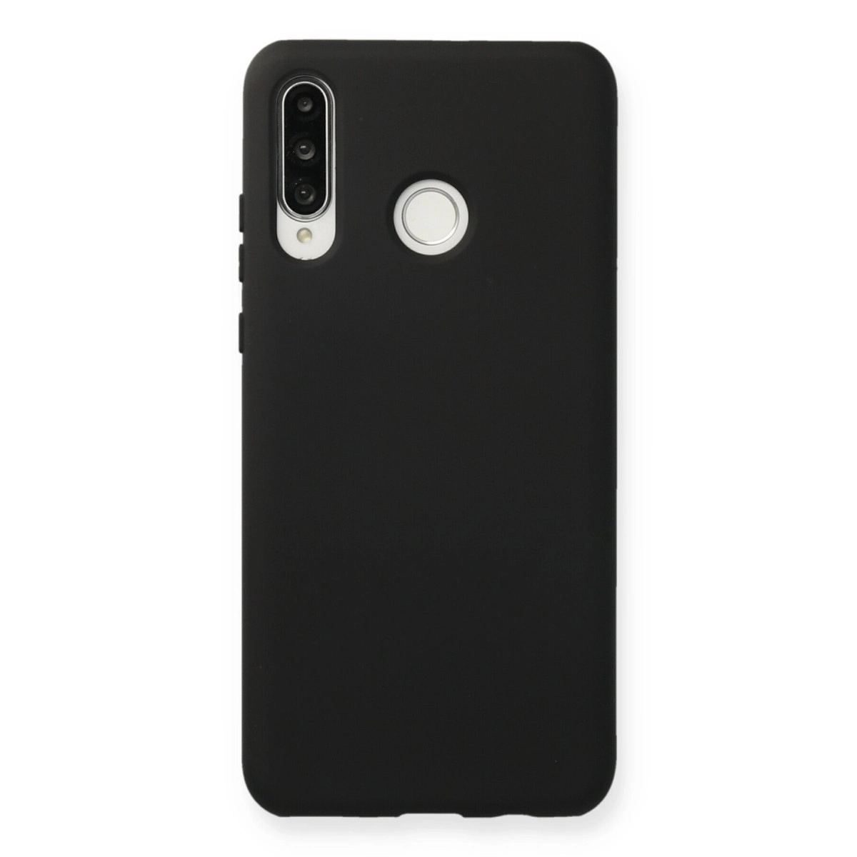 Huawei P30 Lite Kılıf Nano İçi Kadife Silikon - Siyah