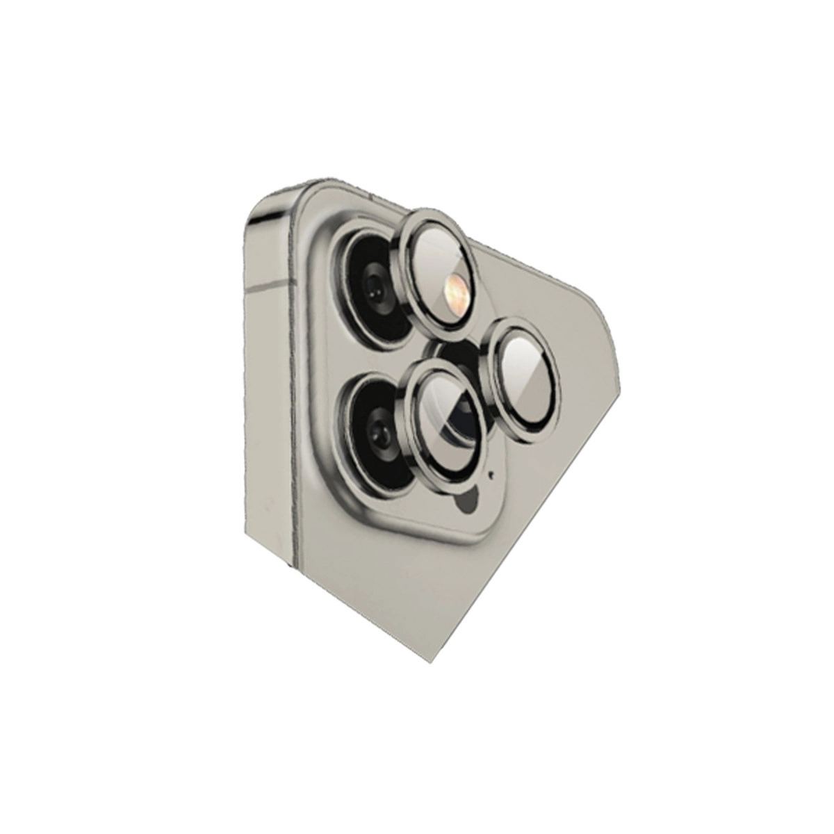 Apple İphone 15 Pro Max Bilvis Titan Kamera Lens - Titan Gri