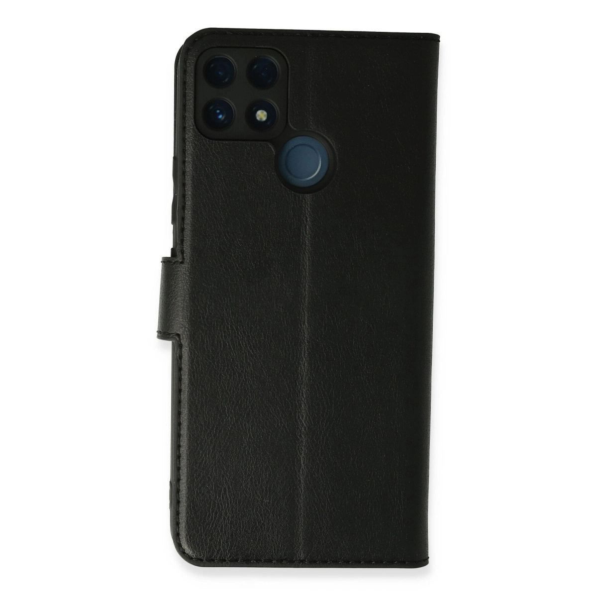 Realme C25 Kılıf Trend S Plus Kapaklı Kılıf - Siyah