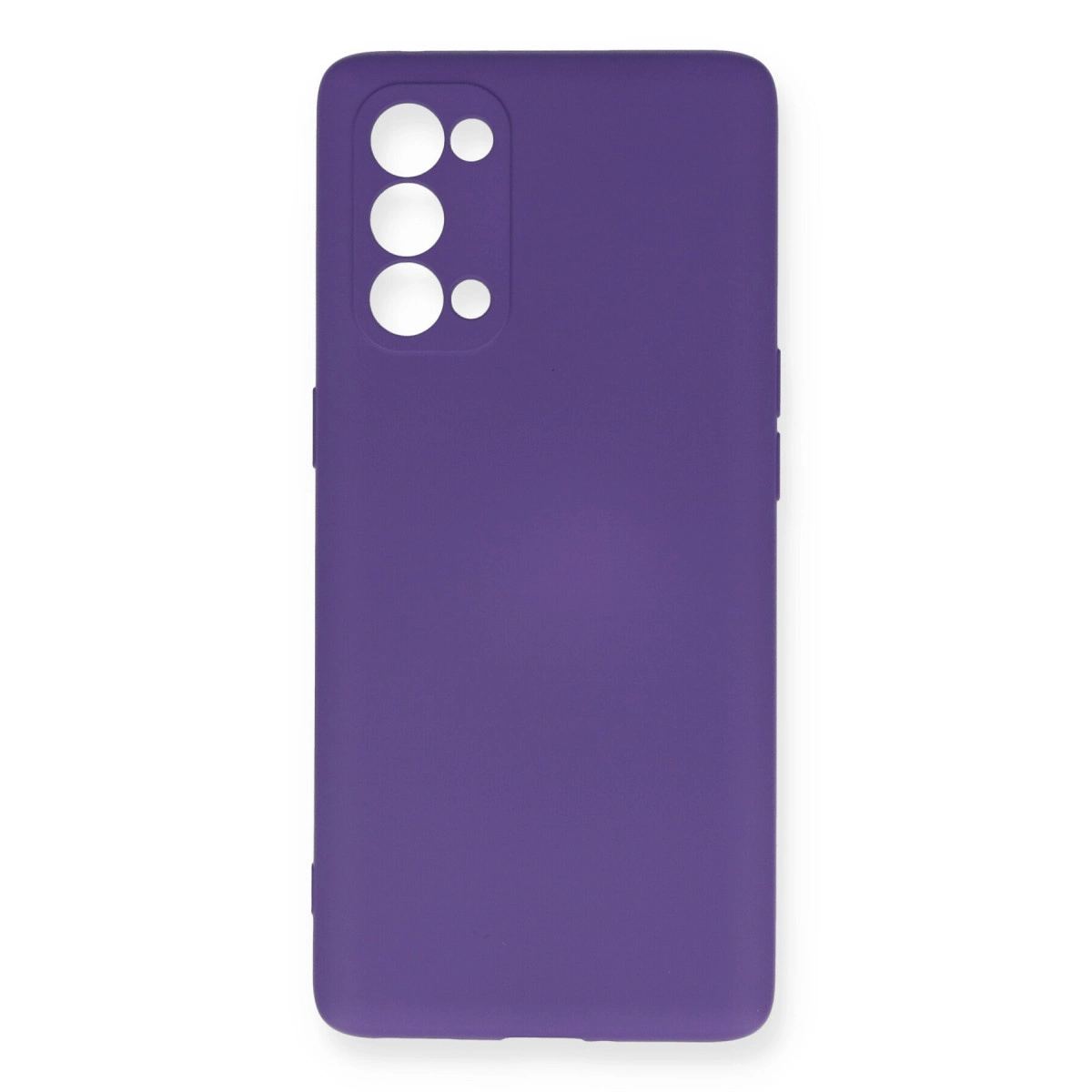 Oppo Reno 5 Pro Kılıf Nano İçi Kadife Silikon - Mor