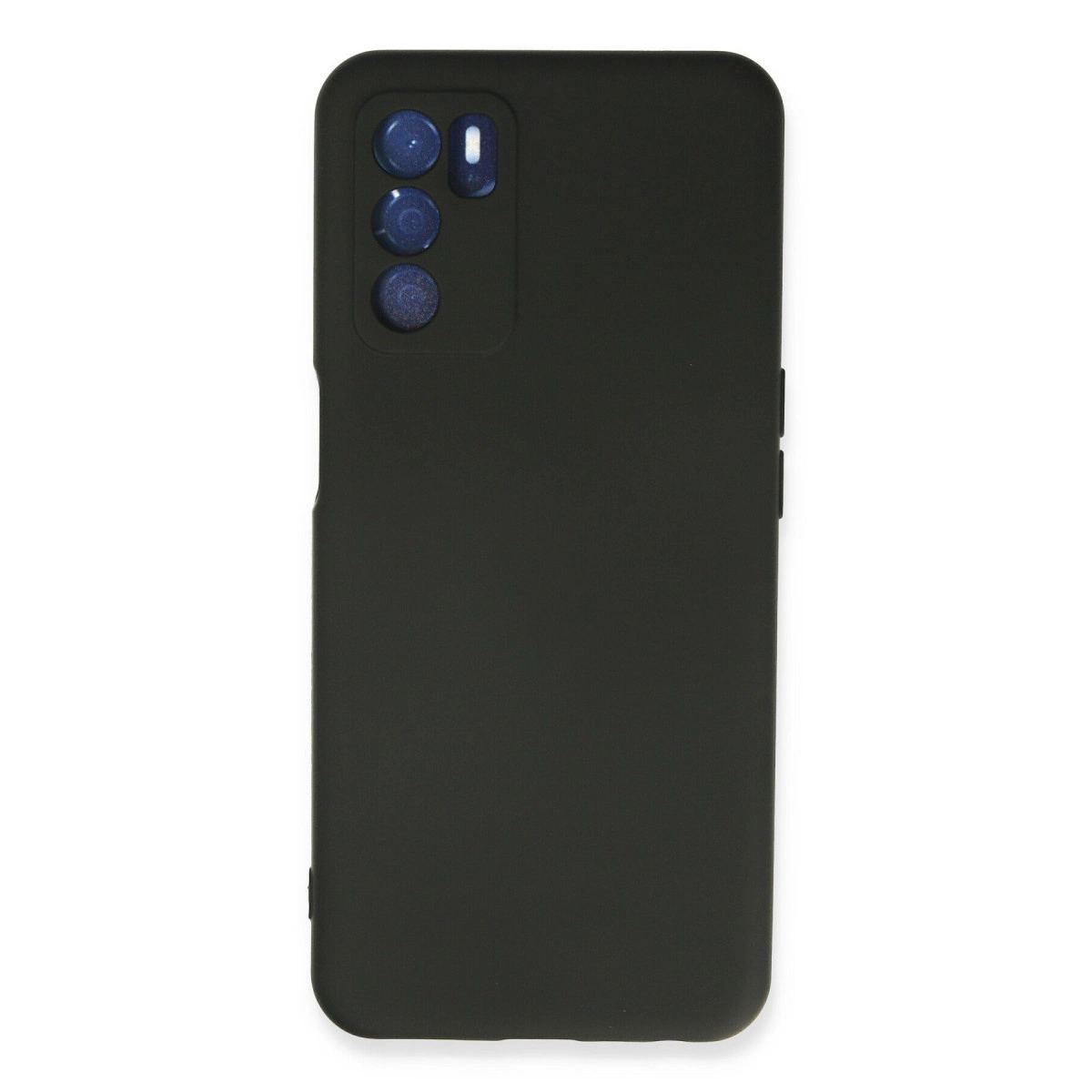 Oppo A16 Kılıf Nano İçi Kadife Silikon - Siyah