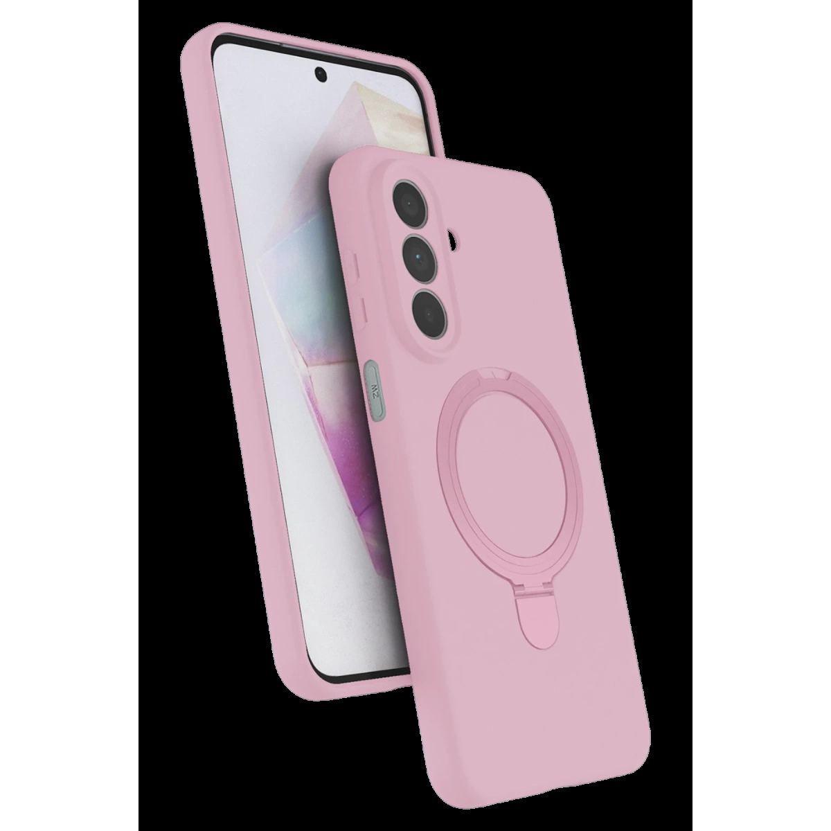 Samsung Galaxy A27 5g Regal Magsafe Standlı Kapak - Açık Pembe