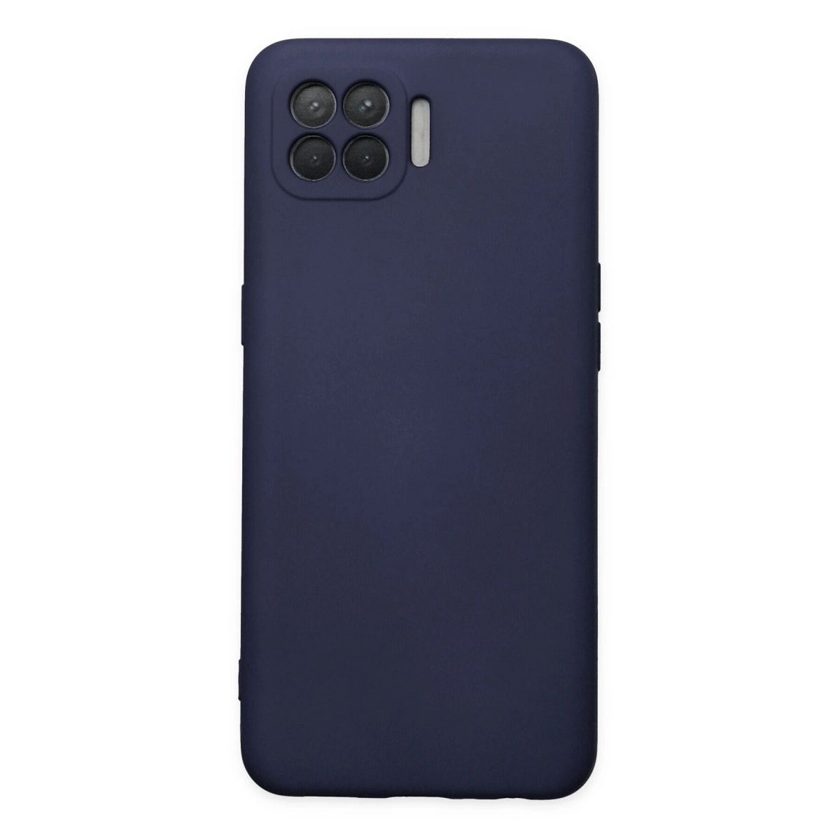Oppo Reno 4 Lite Kılıf Nano İçi Kadife Silikon - Lacivert