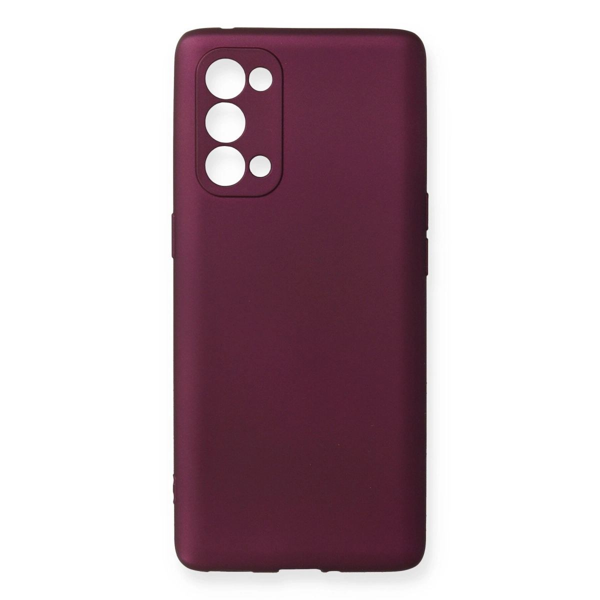 Oppo Reno 5 Pro Kılıf First Silikon - Mürdüm