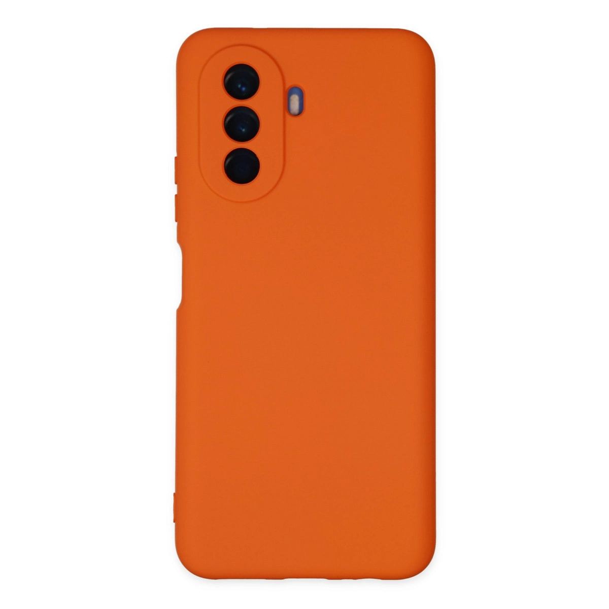 Huawei Nova Y70 Kılıf Nano İçi Kadife Silikon - Turuncu