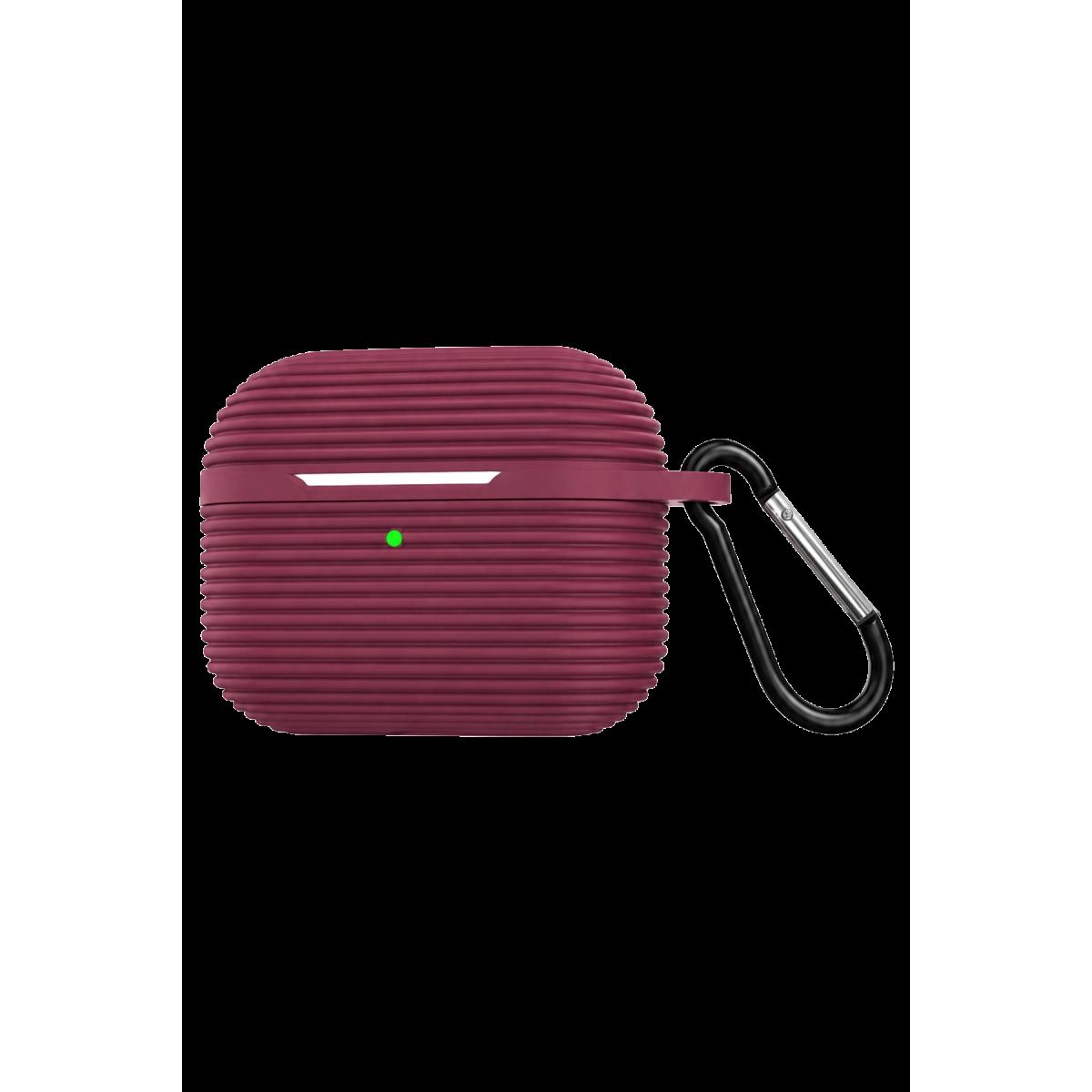 Apple Airpods 4 (4.nesil)/airpods 5 (5.nesil) Raven Silikon Kılıf - Bordo