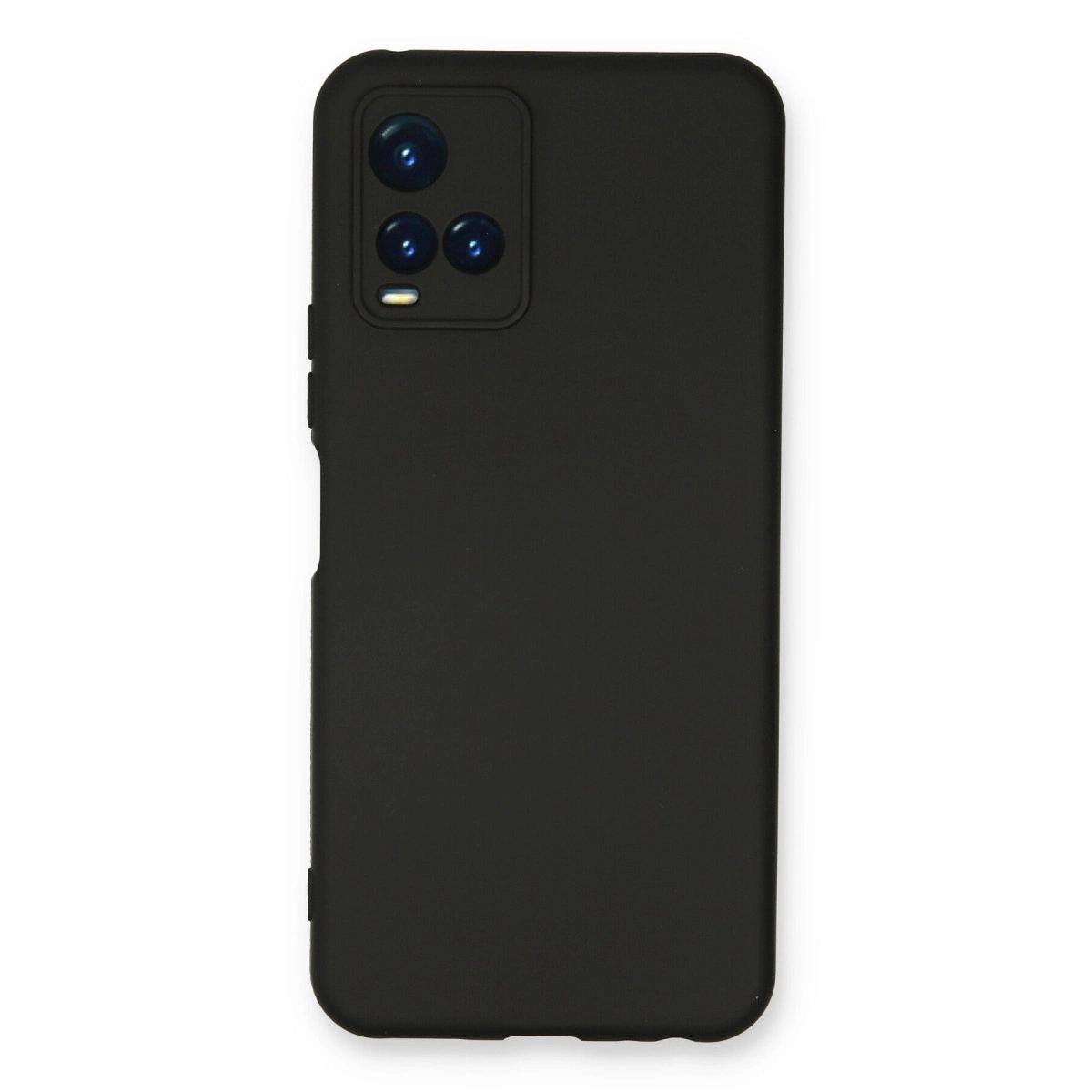 Vivo Y21s Kılıf Nano İçi Kadife Silikon - Siyah