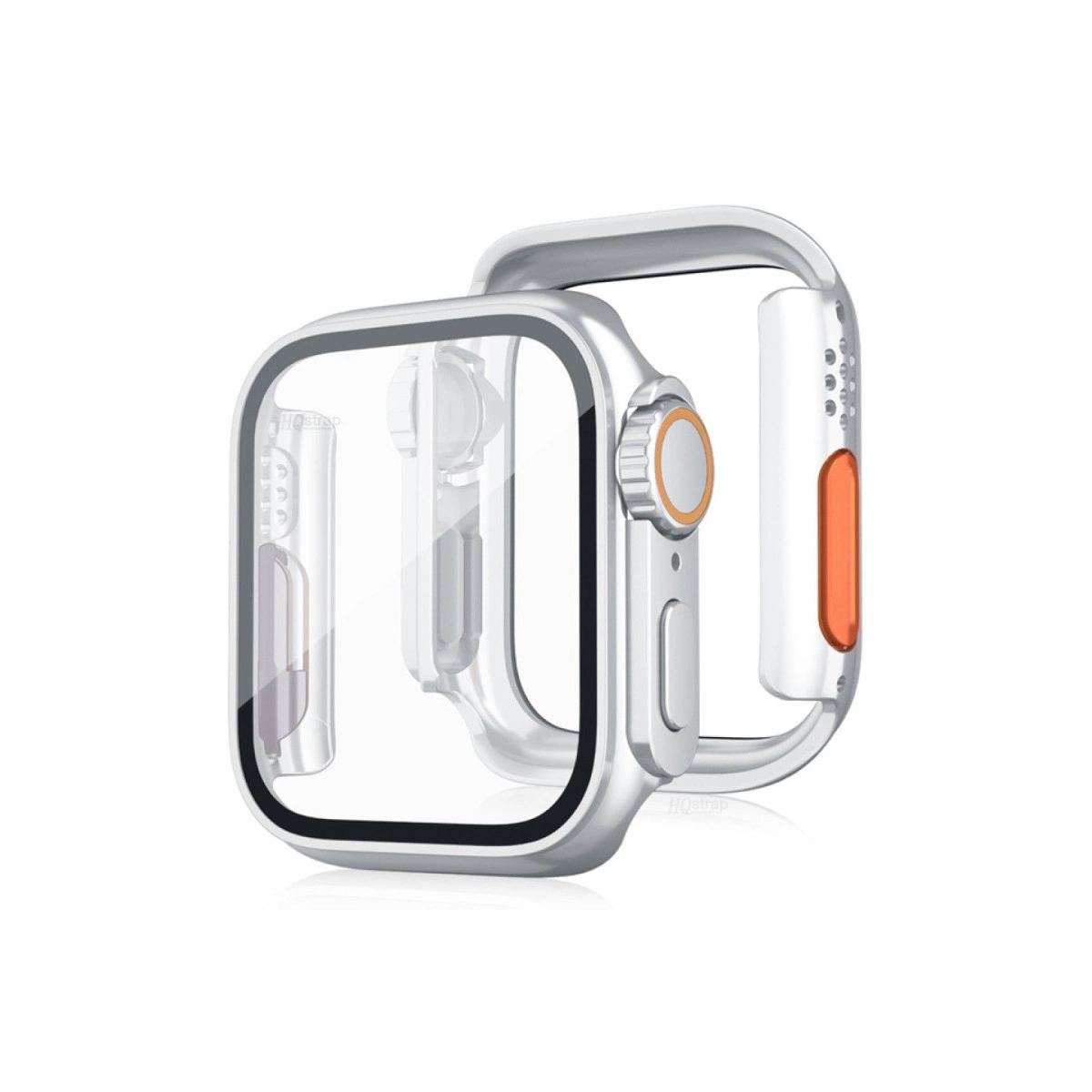 Apple Watch 44mm Watch 49mm Kasa Dönüştürücü Ve Ekran Koruyucu - Çöl Titanyum