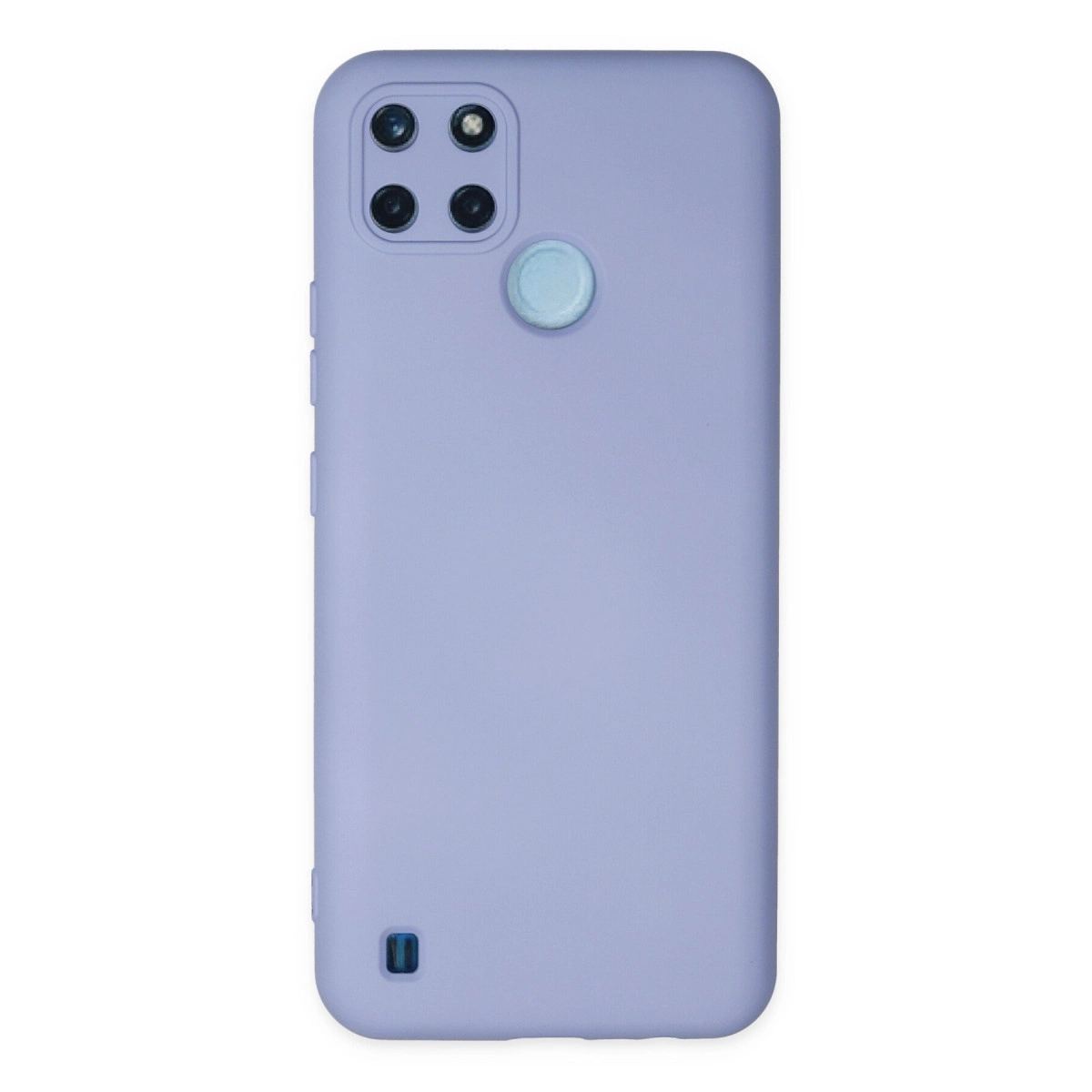 Realme C25y Kılıf Nano İçi Kadife Silikon - Lila