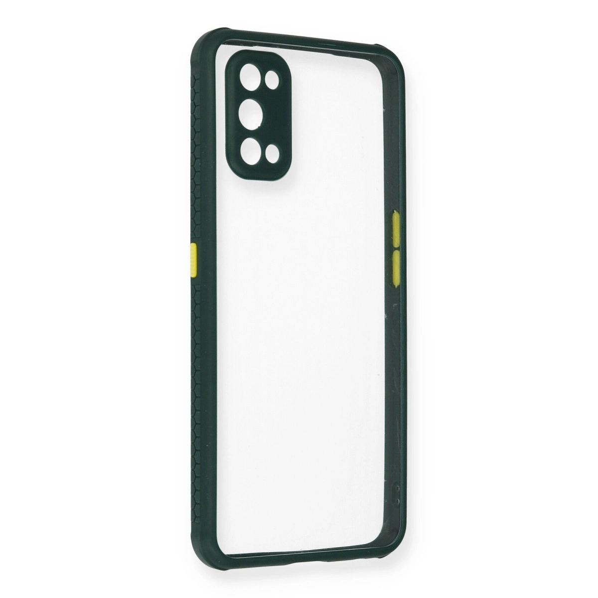 Realme 7 Pro Kılıf Miami Şeffaf Silikon - Koyu Yeşil