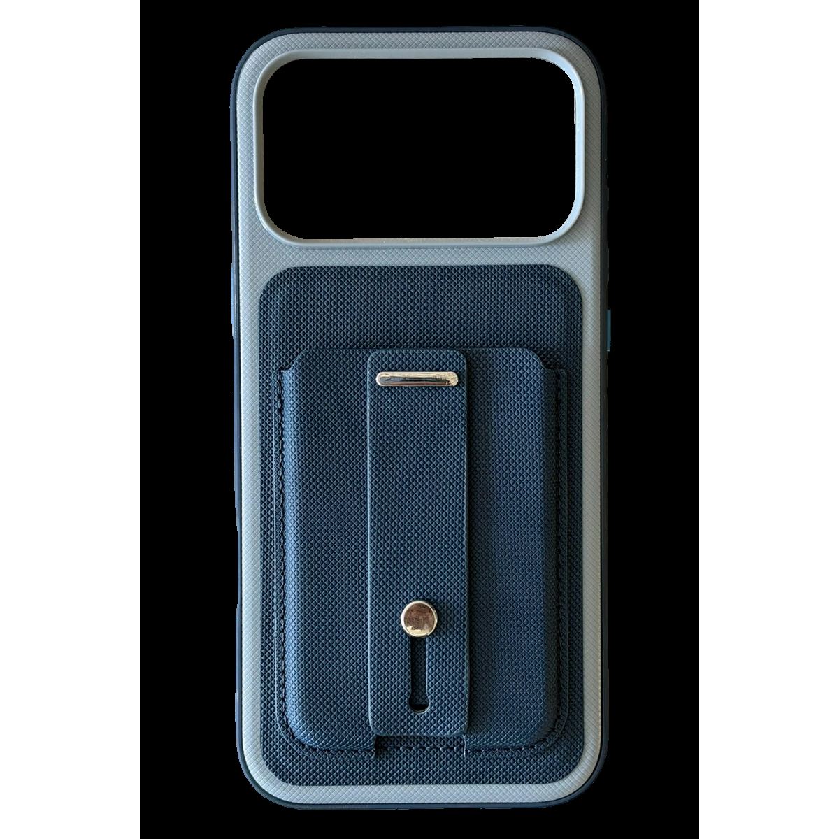 Newface Apple İphone 18 Pro Max/17 Pro Max Latte Kartvizitli Kapak - Lacivert