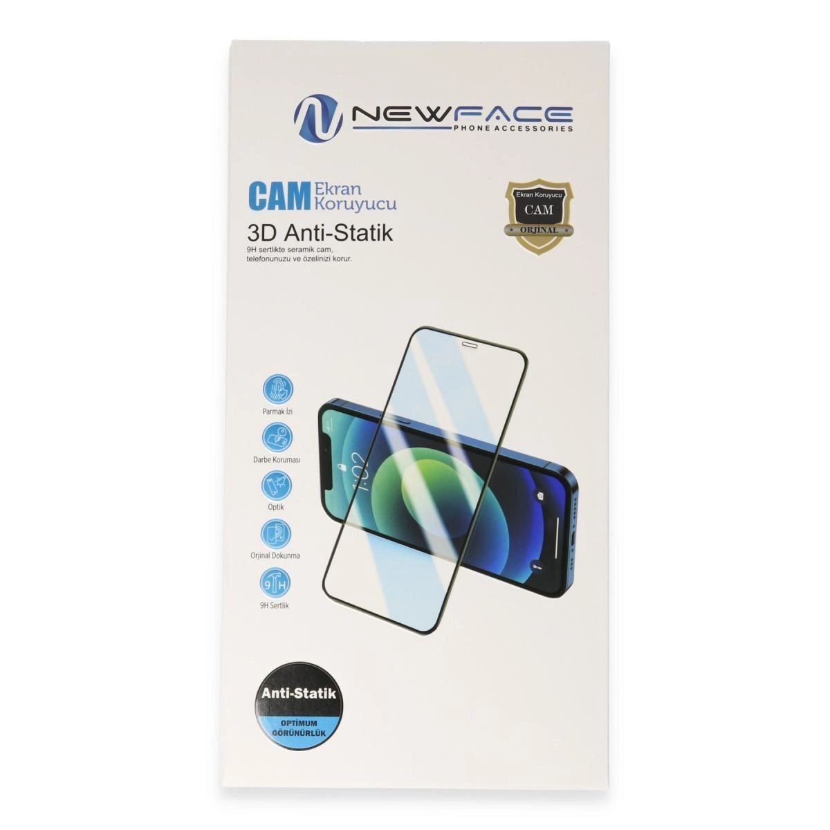 Newface Xiaomi Mi 17t 3d Antistatik Cam Ekran Koruyucu - Şeffaf