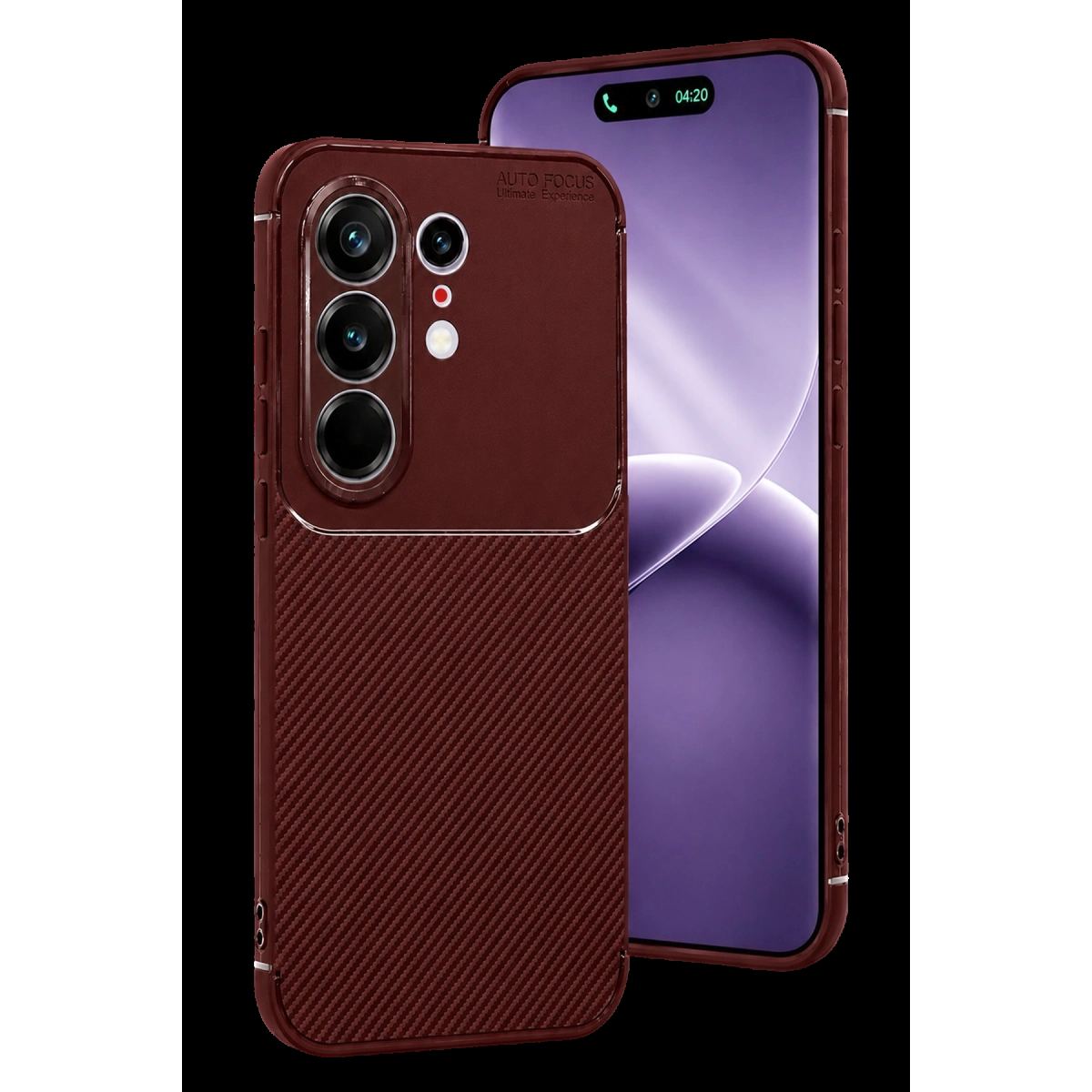 Tecno Camon 50 Pro 5g Auto Focus Karbon Kapak - Bordo