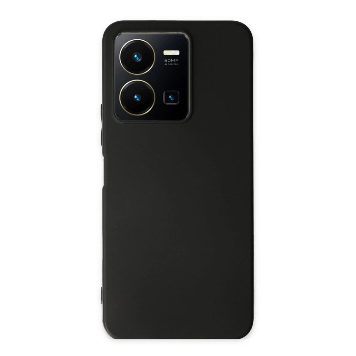 Vivo Y35 Kılıf First Silikon - Siyah