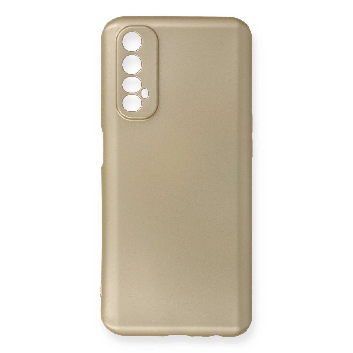 Realme 7 Kılıf First Silikon - Gold