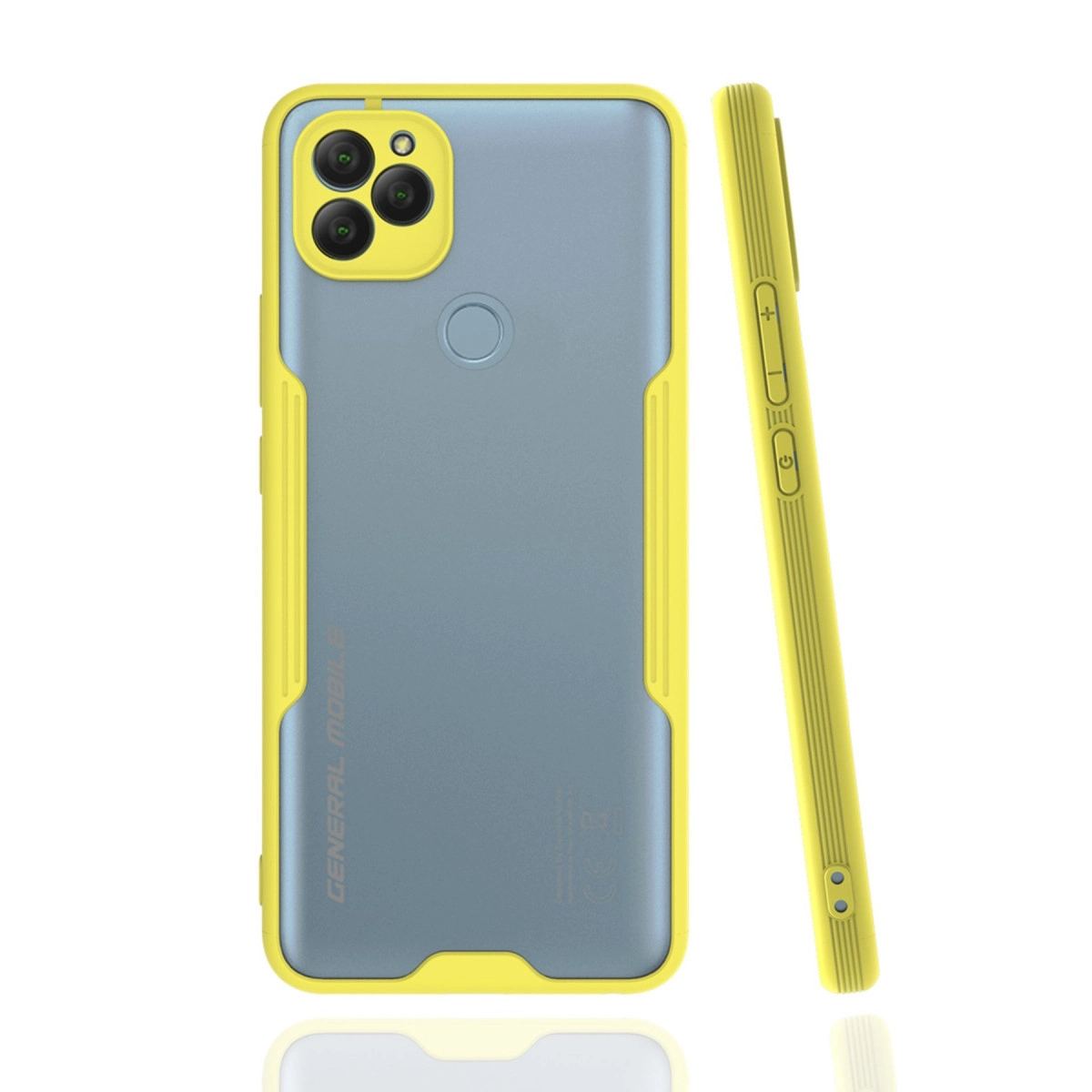General Mobile Gm 22 Kılıf Platin Silikon - Sarı