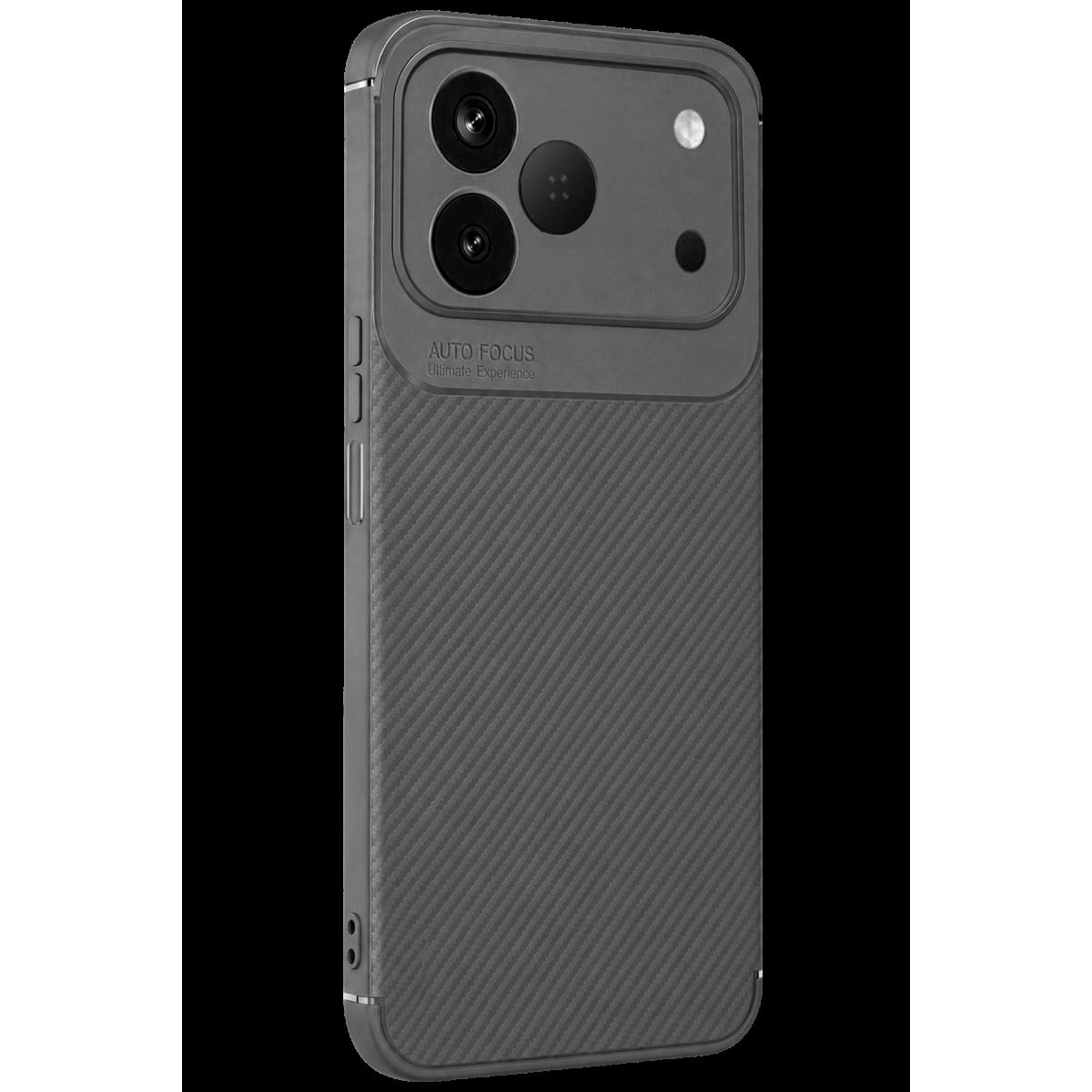 Newface Tecno Spark 50 4g Auto Focus Karbon Kapak - Gri