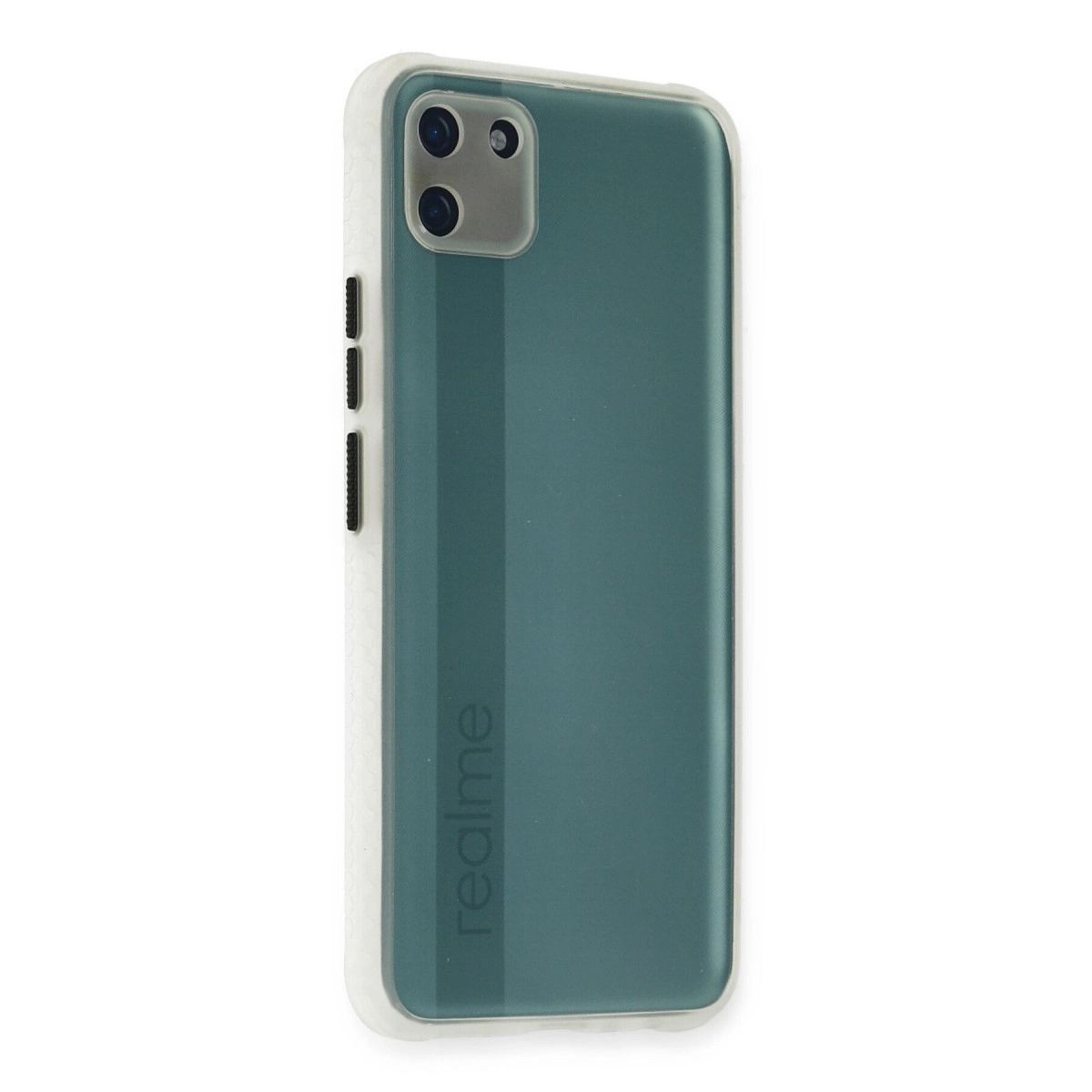 Realme C11 Kılıf Miami Şeffaf Silikon - Şeffaf