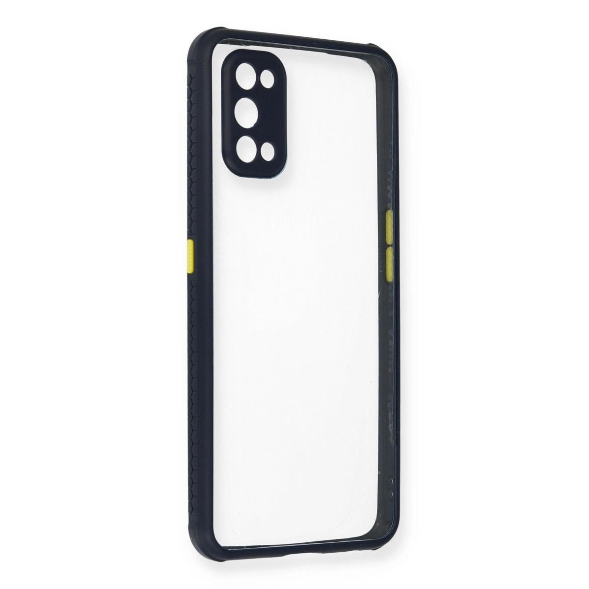Realme 7 Pro Kılıf Miami Şeffaf Silikon - Lacivert