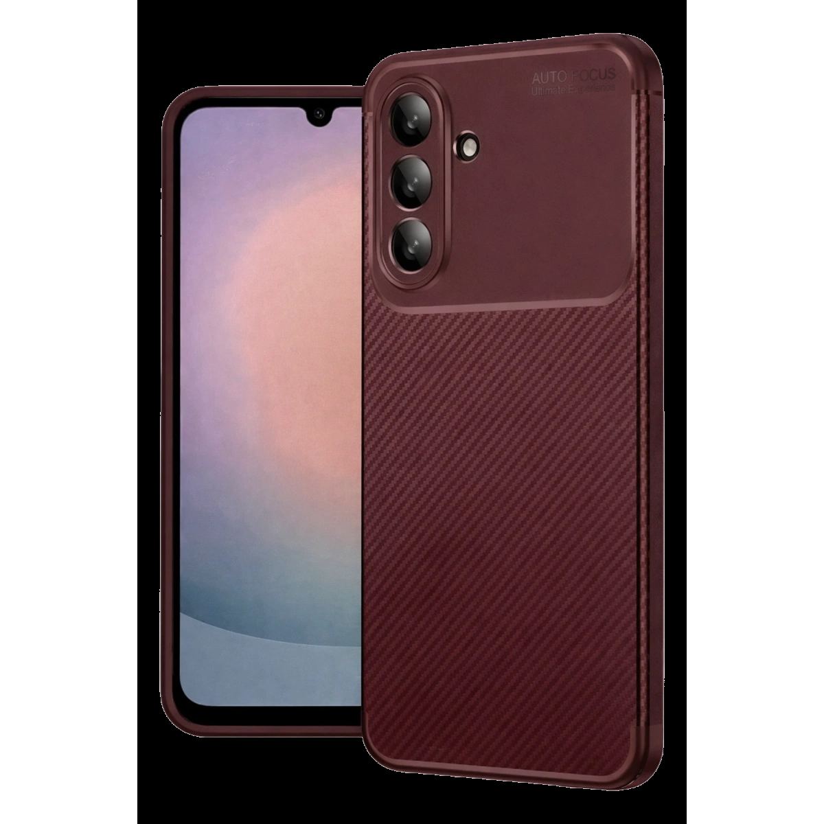 Newface Samsung Galaxy A17 5g Auto Focus Karbon Kapak - Bordo