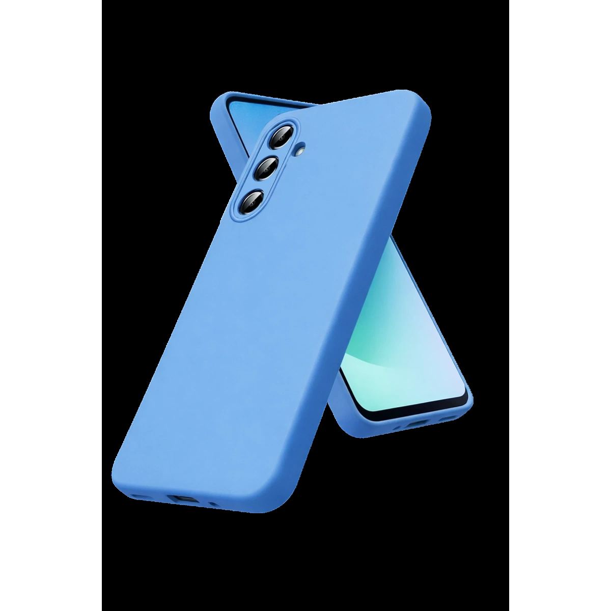 Newface Samsung Galaxy S26 Fe Nano İçi Kadife Silikon - Mavi