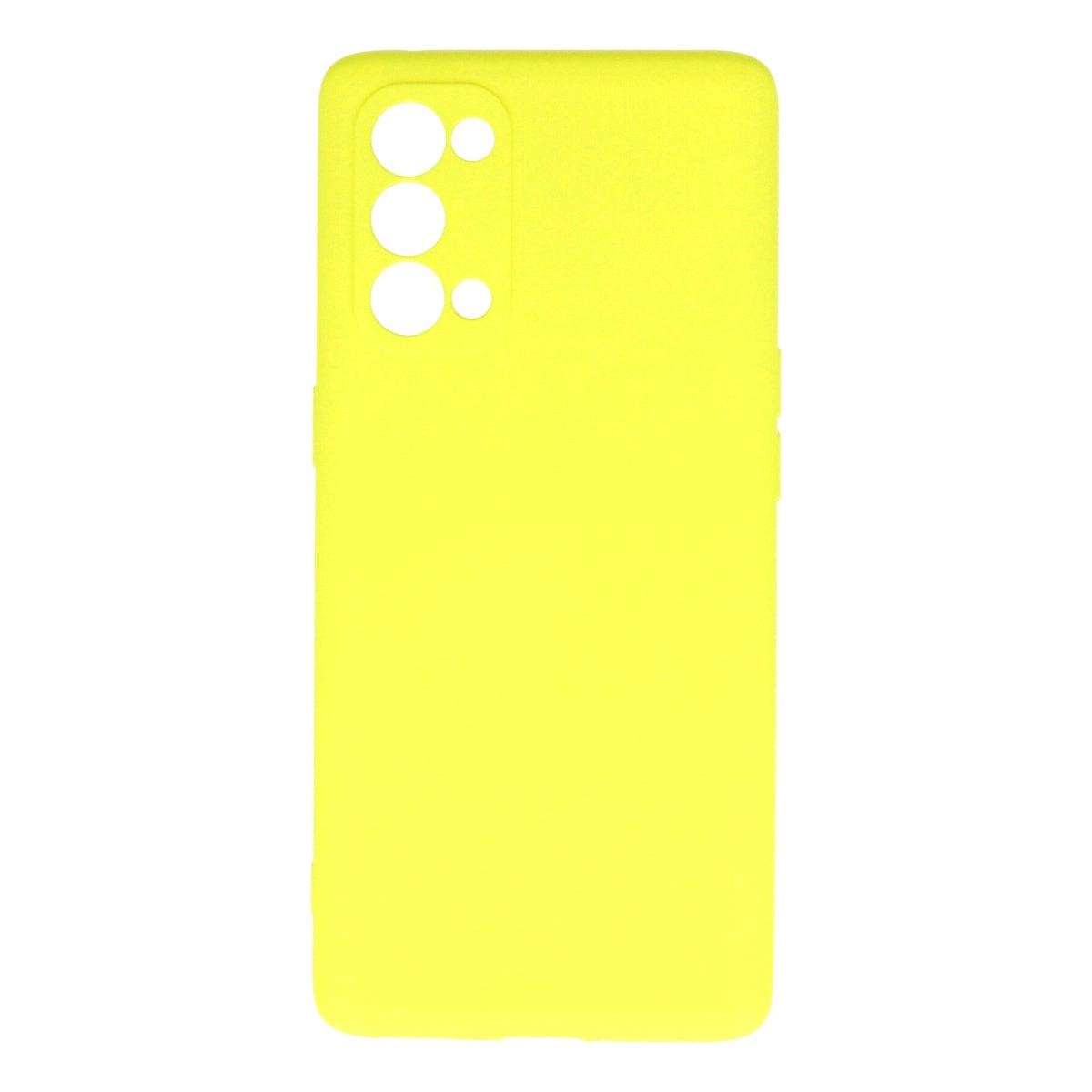Oppo Reno 5 Pro Kılıf First Silikon - Sarı