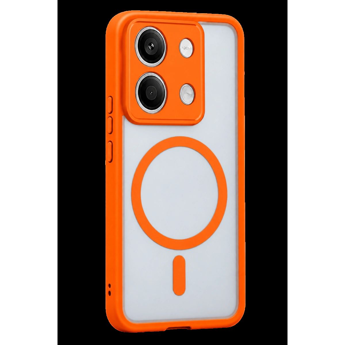 Xiaomi Redmi Note 13 5g Loji Magsafe Kapak - Turuncu