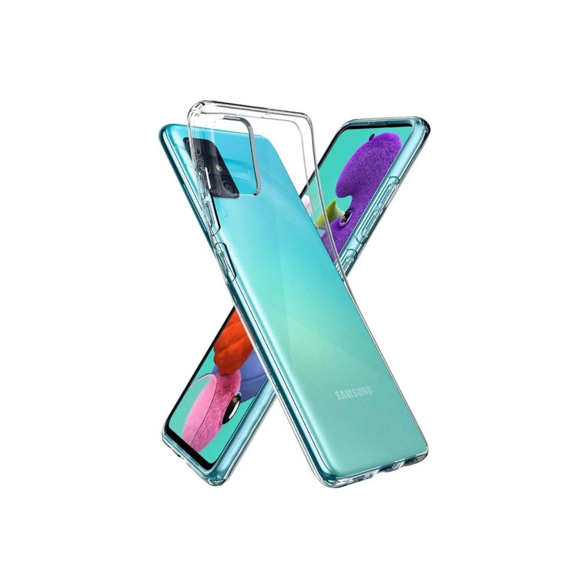 Newface Samsung Galaxy A02s Kılıf Lüx Şeffaf Silikon