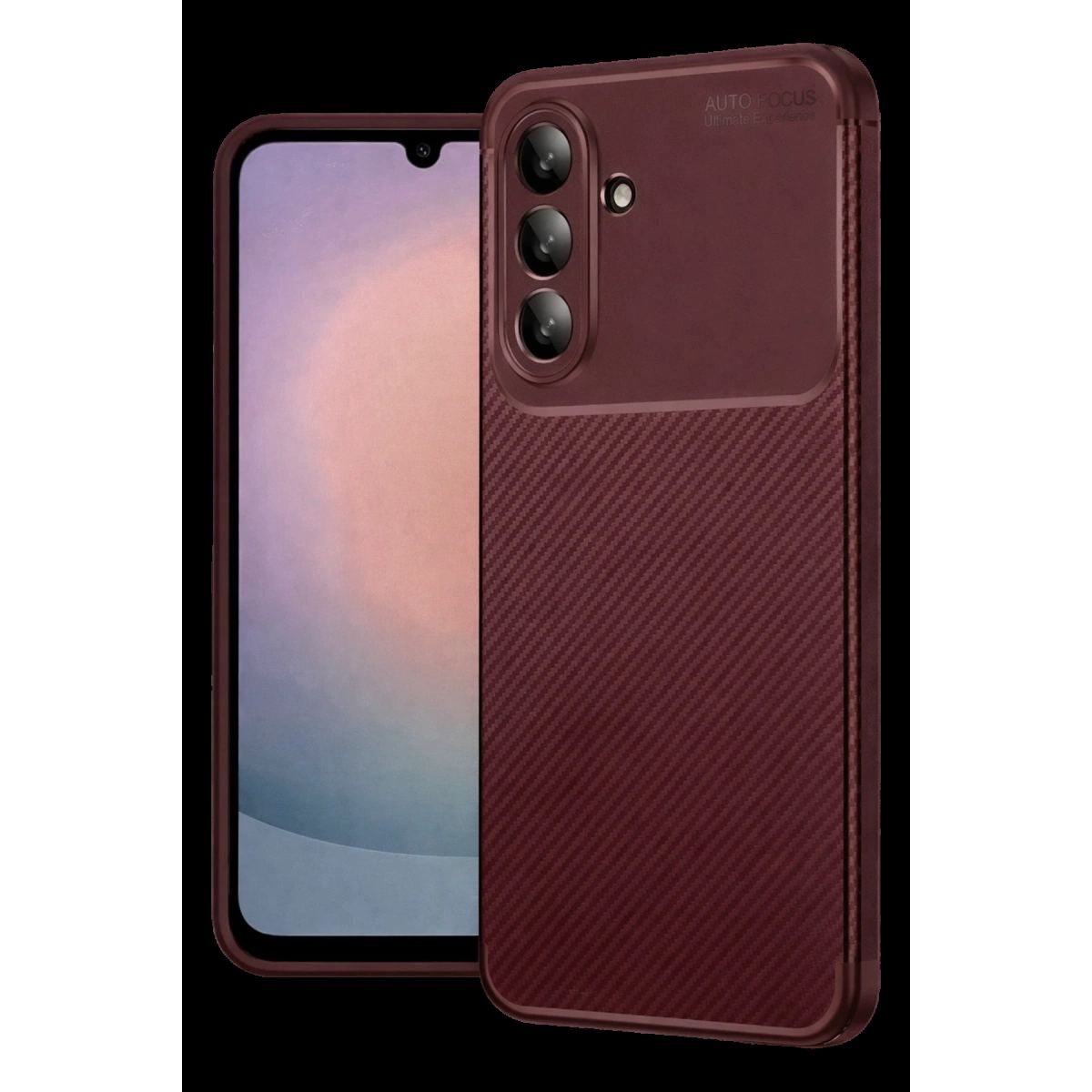 Samsung Galaxy A37 5g Auto Focus Karbon Kapak - Bordo