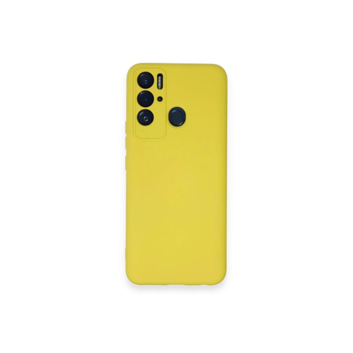 Tecno Pova Neo Kılıf Nano İçi Kadife Silikon - Sarı