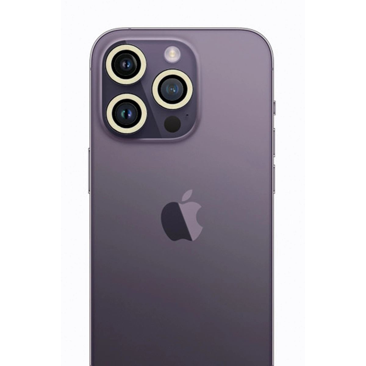 Apple İphone 13 Pro Max Neon Fosforlu Kamera Lens - Beyaz